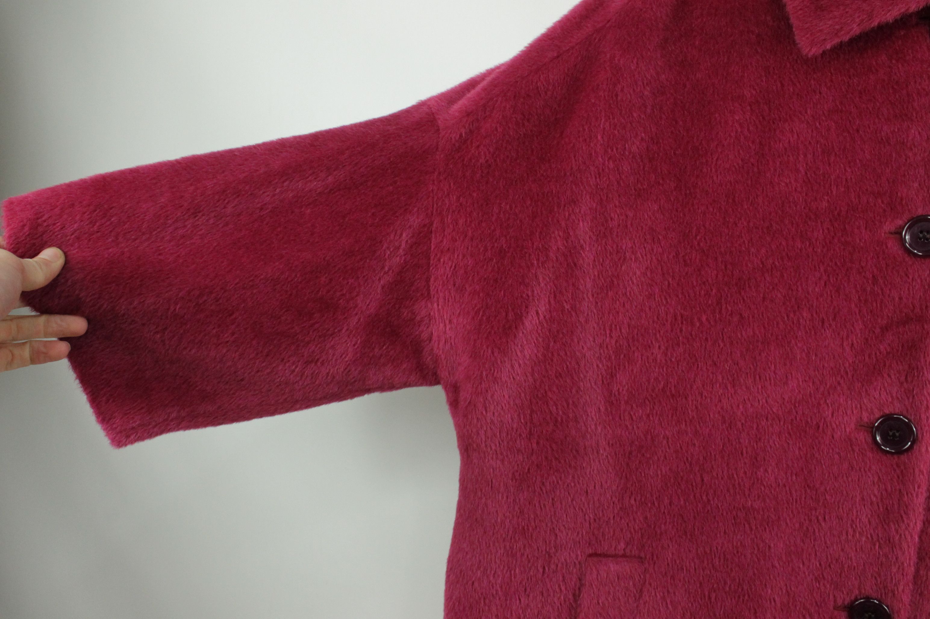 Aspesi Aspesi Loro Piana Alpaca Wool Red Coat Women's Size L / US 10 / IT 46 - 3 Thumbnail