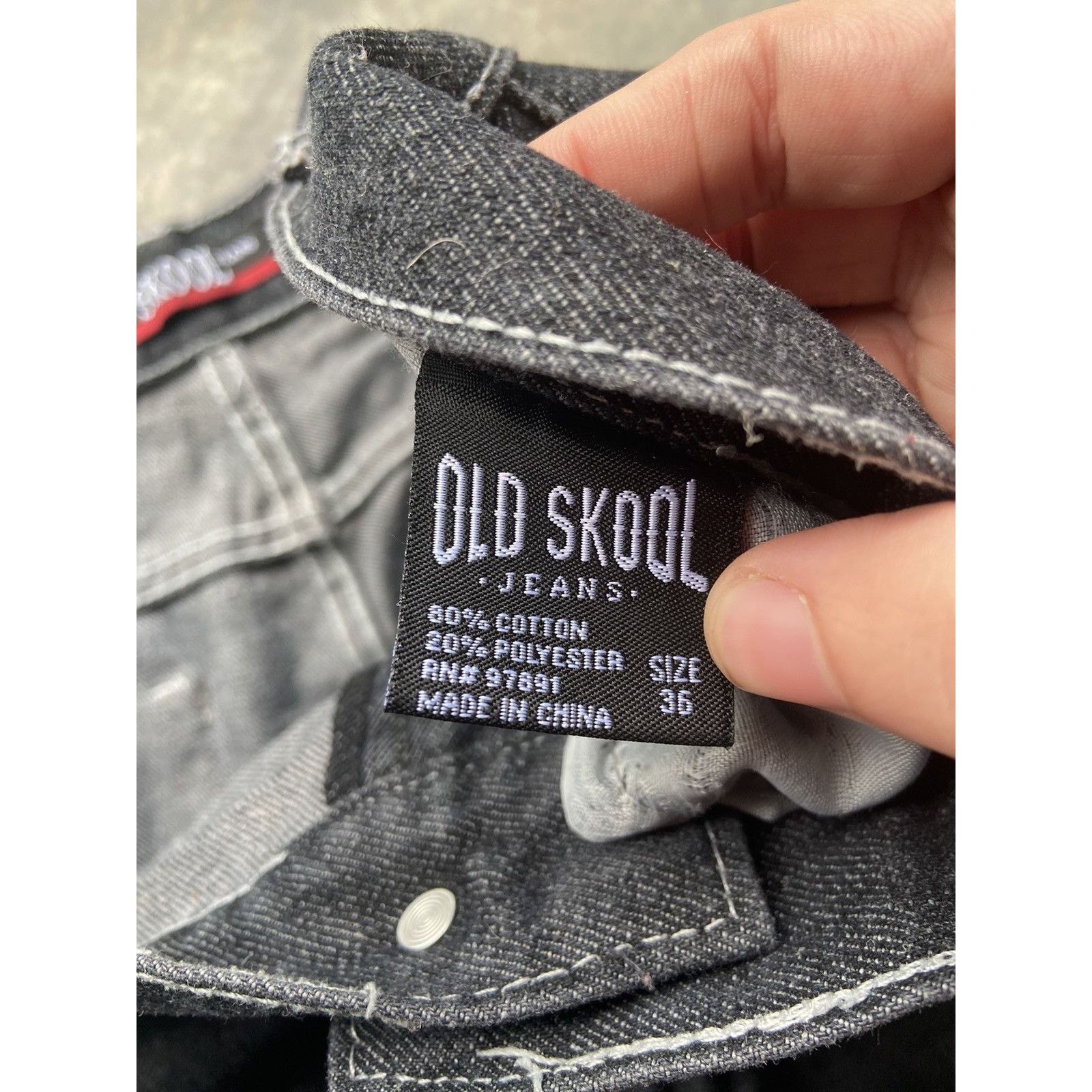 Japanese Brand × Vintage Vintage Grunge Affliction Style Embroidered Black Jeans Size US 36 / EU 52 - 5 Thumbnail