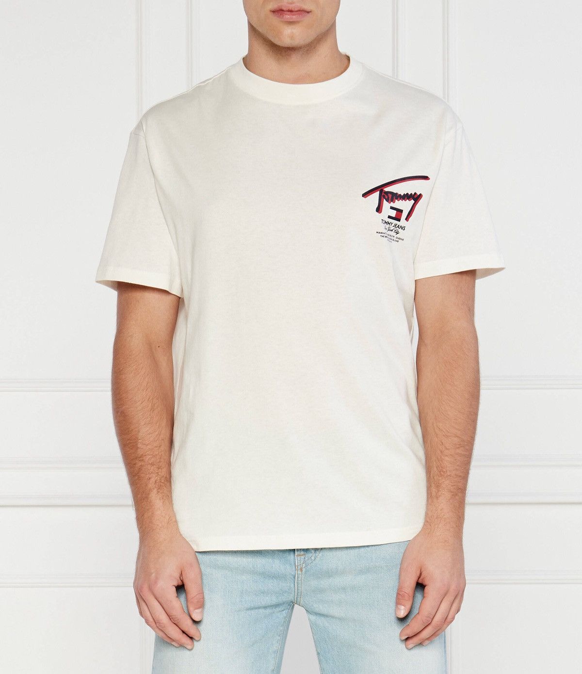 Tommy Hilfiger Tommy Hilfiger Tommy Jeans White T-Shirt Big Logo Graphic Size US XL / EU 56 / 4 - 2 Thumbnail