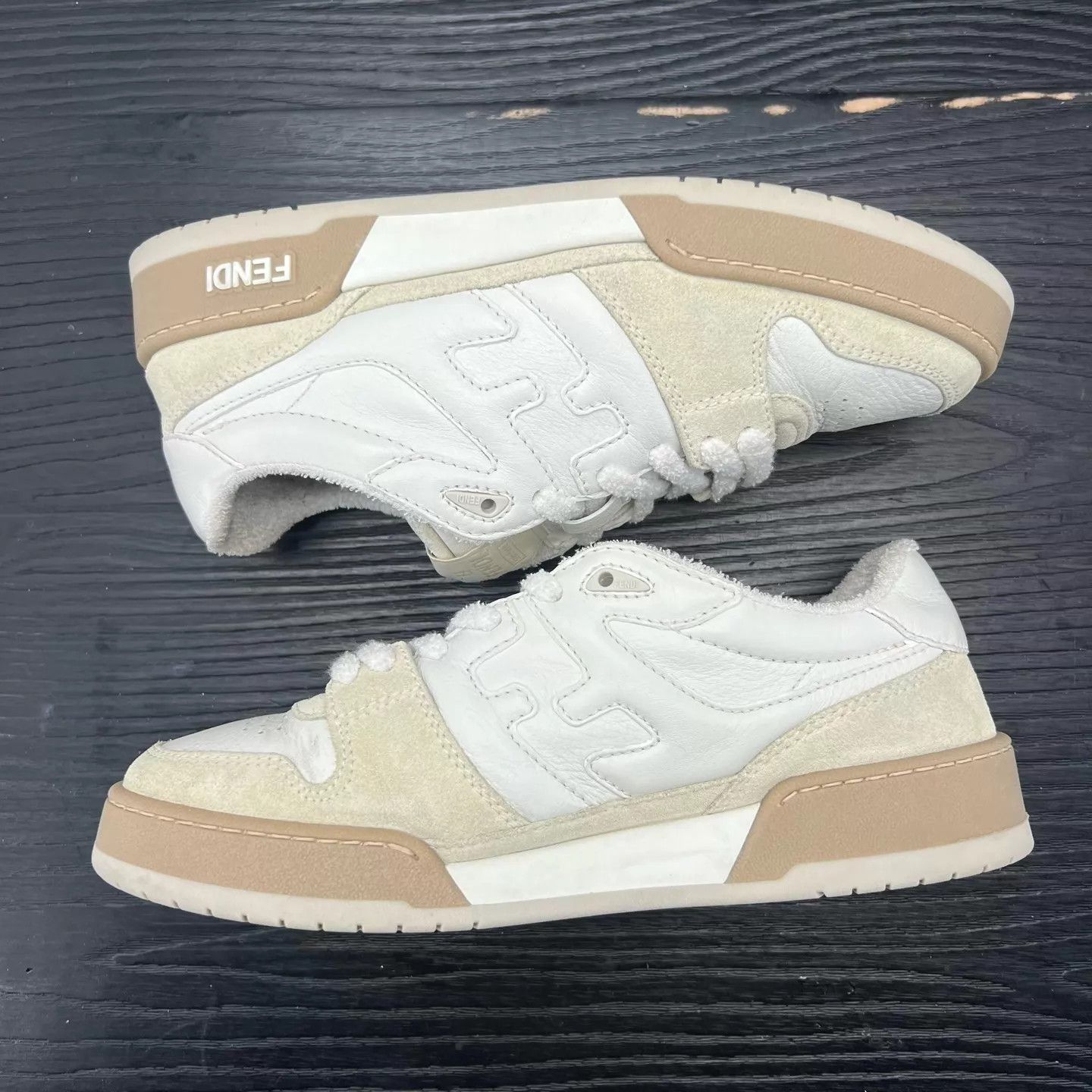 Fendi Fendi Match White Gray 38.5 Size US 8 / IT 38 - 2 Thumbnail