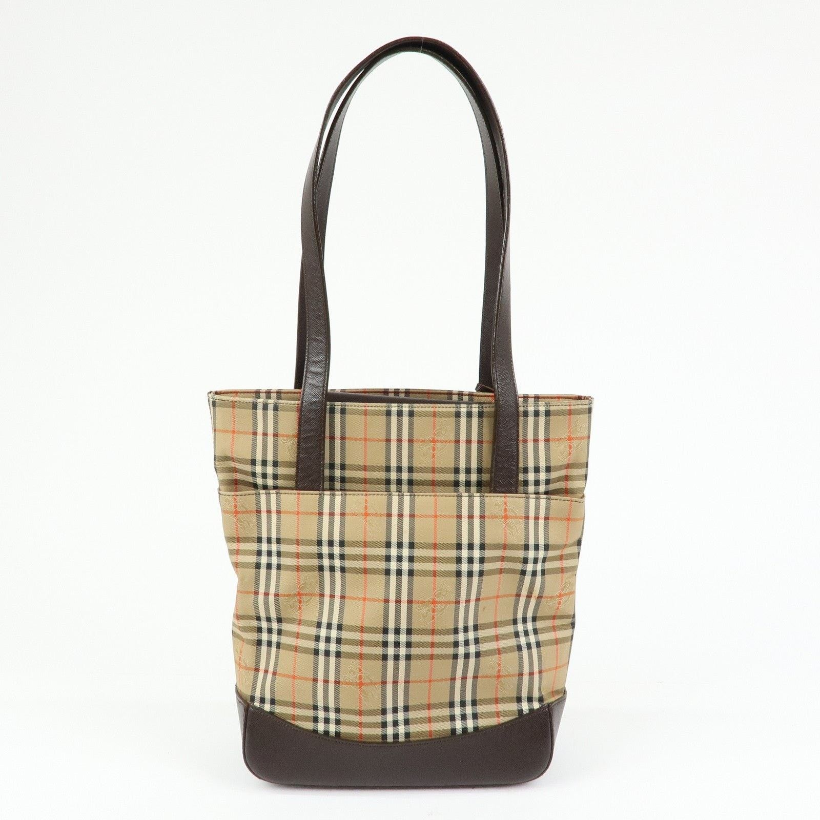 Burberry Burberry Nova Check Coated Canvas Shoulder Bag Beige Size ONE SIZE - 2 Thumbnail