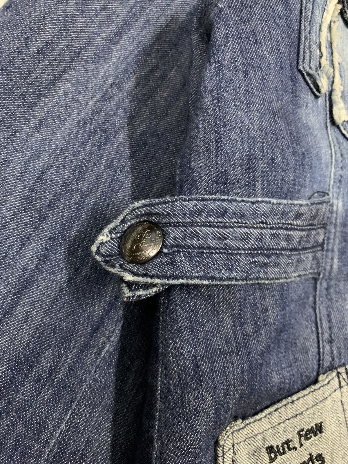 If Six Was Nine Japanese BACKS Faded Buckle Distressed Punk Denim Jacket Size US S / EU 44-46 / 1 - 11 Thumbnail