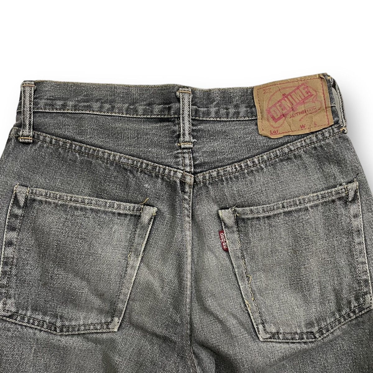 Denime Vintage 90’s Big E Denime Selvedge Jeans “black” Hard to fin Size US 28 / EU 44 - 5 Thumbnail