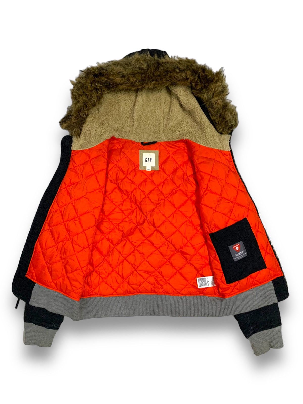 14th Addiction Gap Moonless Night Faux Fur Hooded Bomber Jacket Size US XS / EU 42 / 0 - 3 Thumbnail