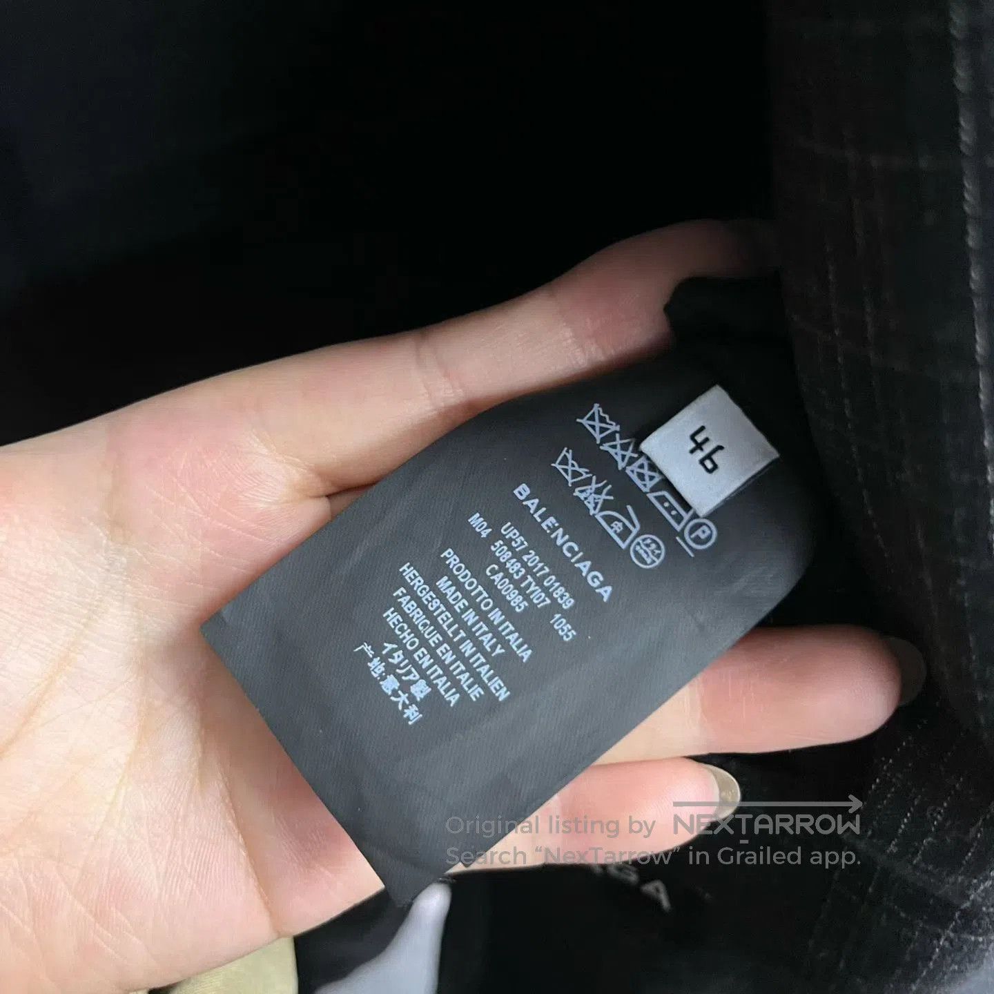 Balenciaga Balenciaga Gray Logo Embroidered Stripe Coat. Size US S / EU 44-46 / 1 - 5 Thumbnail