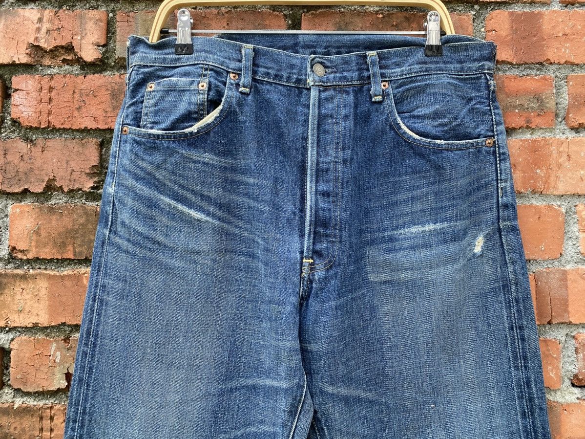 Levi's Vintage Clothing W35x31.5 Vintage levi's 502xx redline big E denime Size US 35 - 4 Thumbnail