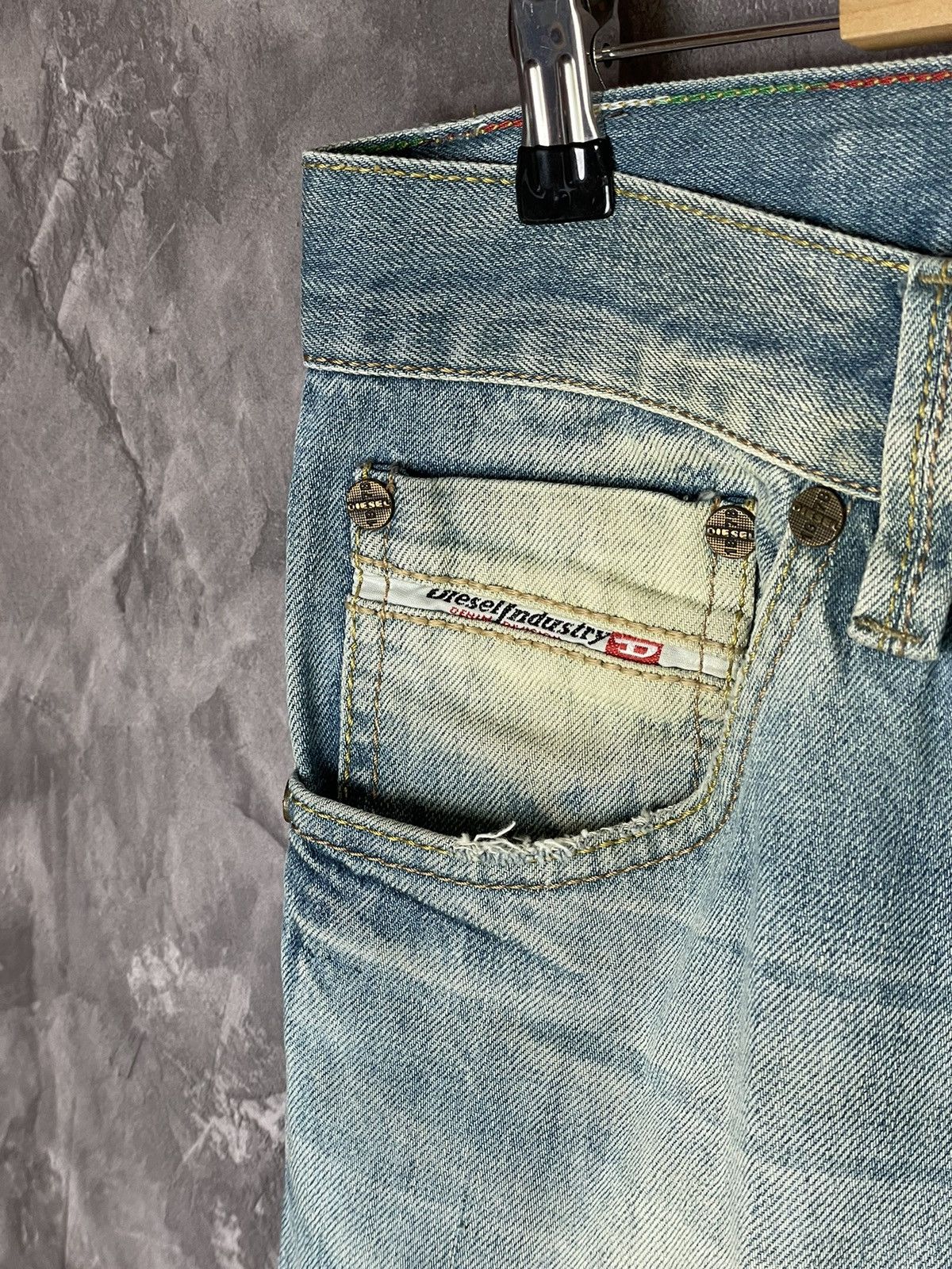 Diesel × Vintage Diesel Y2K Distressed Vintage 90s Baggy Jeans Size US 32 / EU 48 - 10 Thumbnail