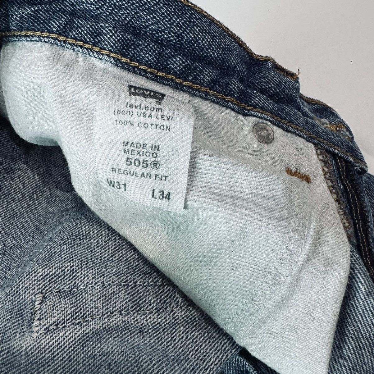 Levi's Size 31 X 34 505 Levis Regular Fit Denim Pant Size US 31 - 7 Thumbnail