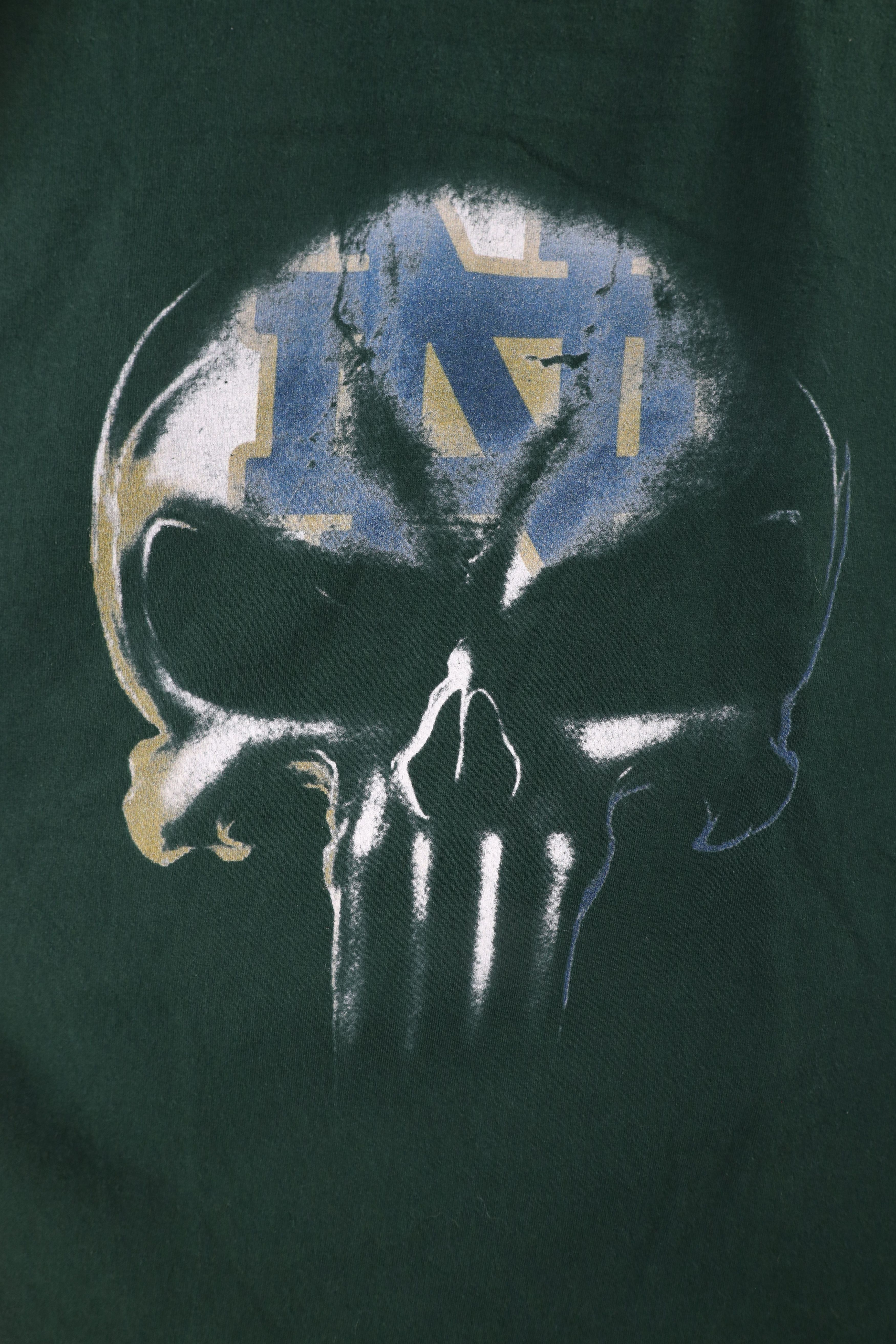 Vintage Streetwear Notre Dame University Football T-Shirt Green Size US XL / EU 56 / 4 - 4 Thumbnail
