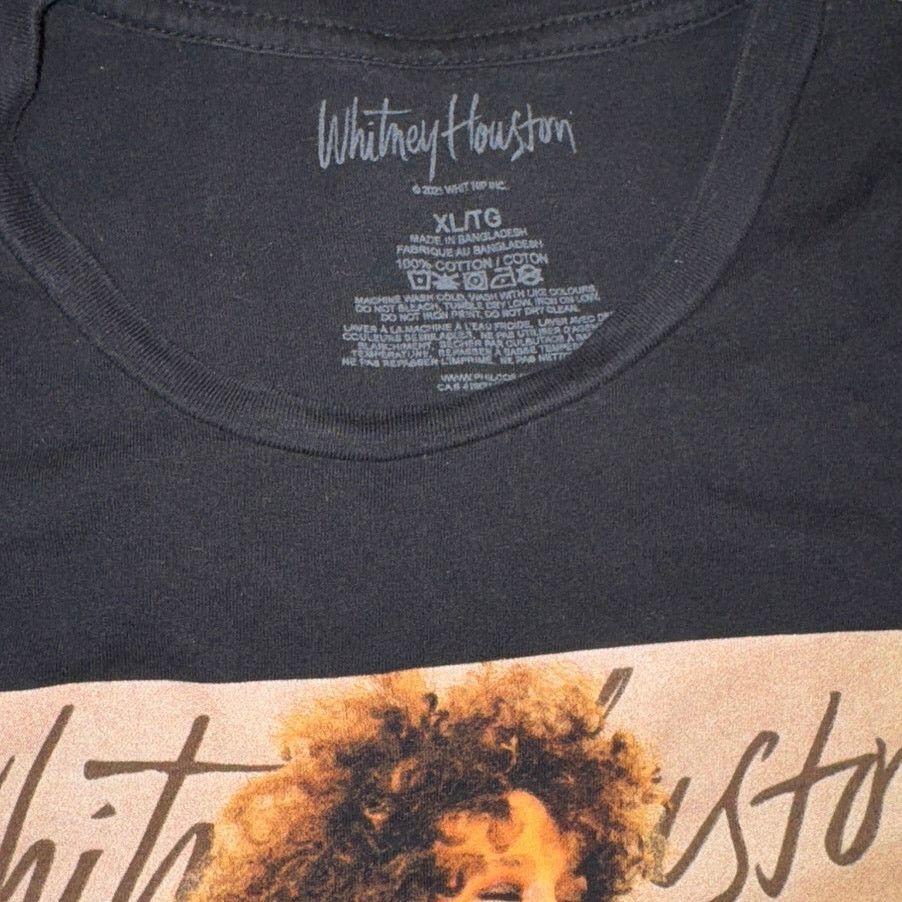 Other WHITNEY HOUSTON Crop Top Tee in Black Size XL / P2P 23” Size XL / US 12-14 / IT 48-50 - 4 Thumbnail
