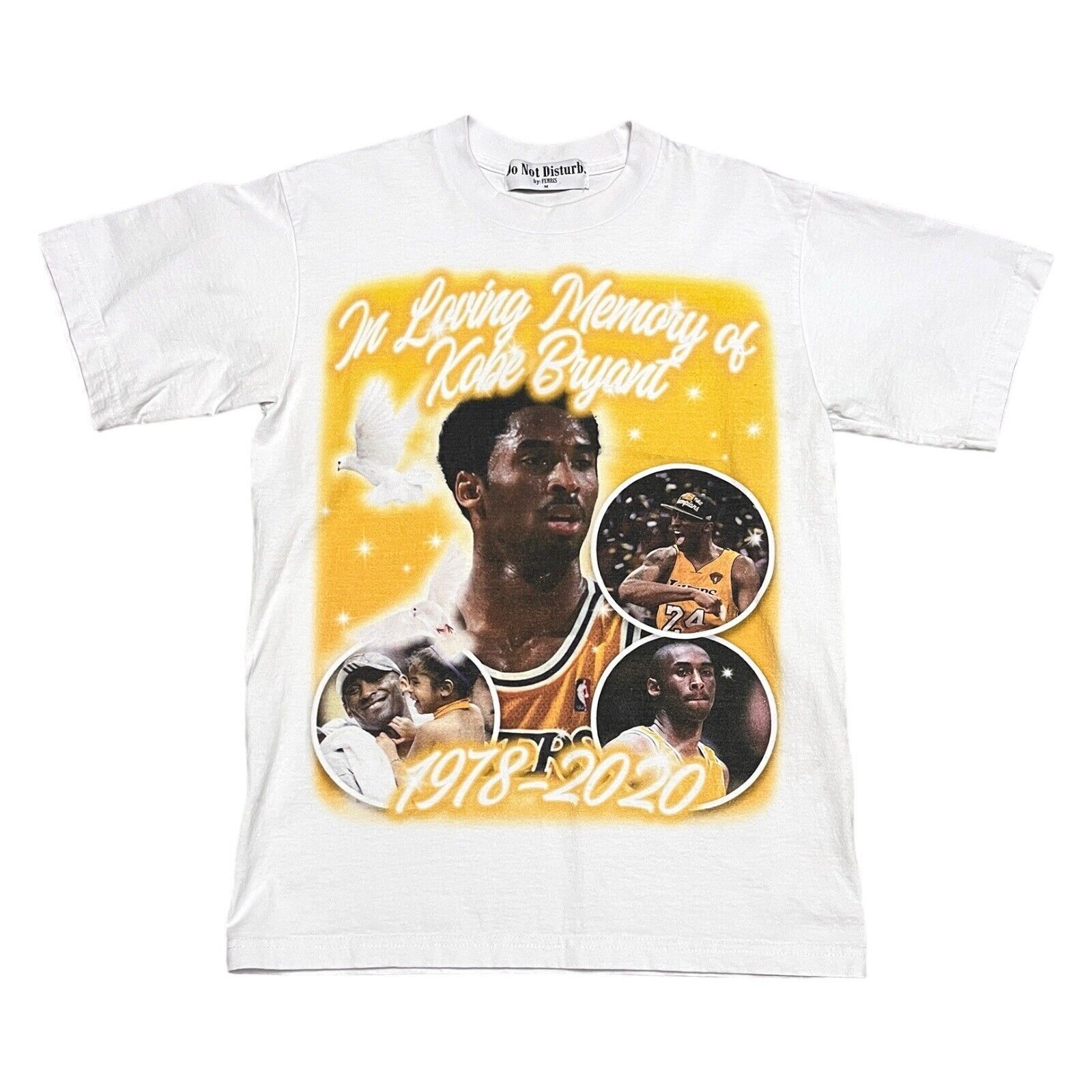 NBA LIMITED EDITION Kobe Bryant Airbrush RIP LA Lakers Tee Shirt Size US M / EU 48-50 / 2 - 1 Thumbnail