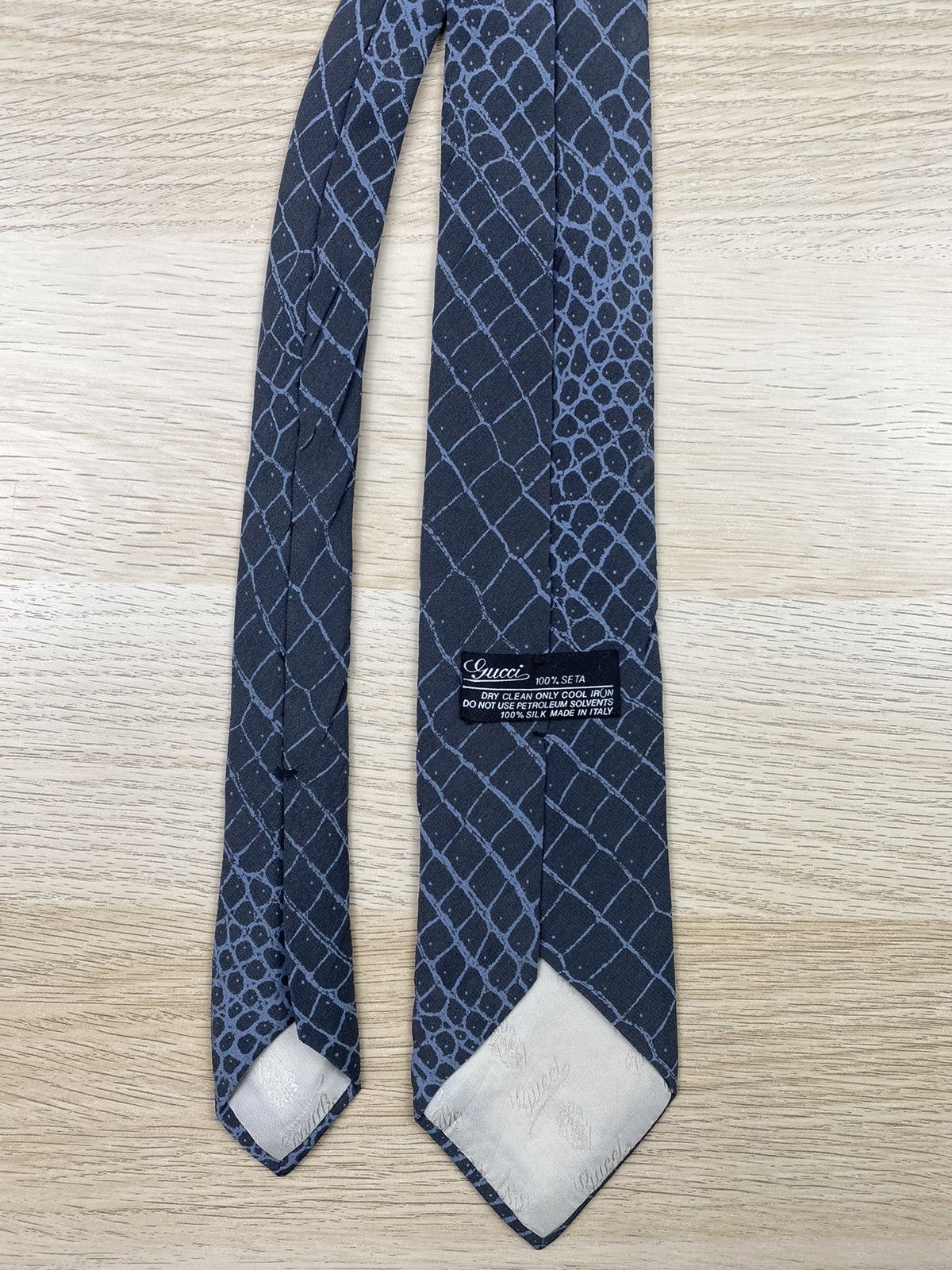 Gucci Vintage Gucci Silk Tie T72 Size ONE SIZE - 5 Thumbnail
