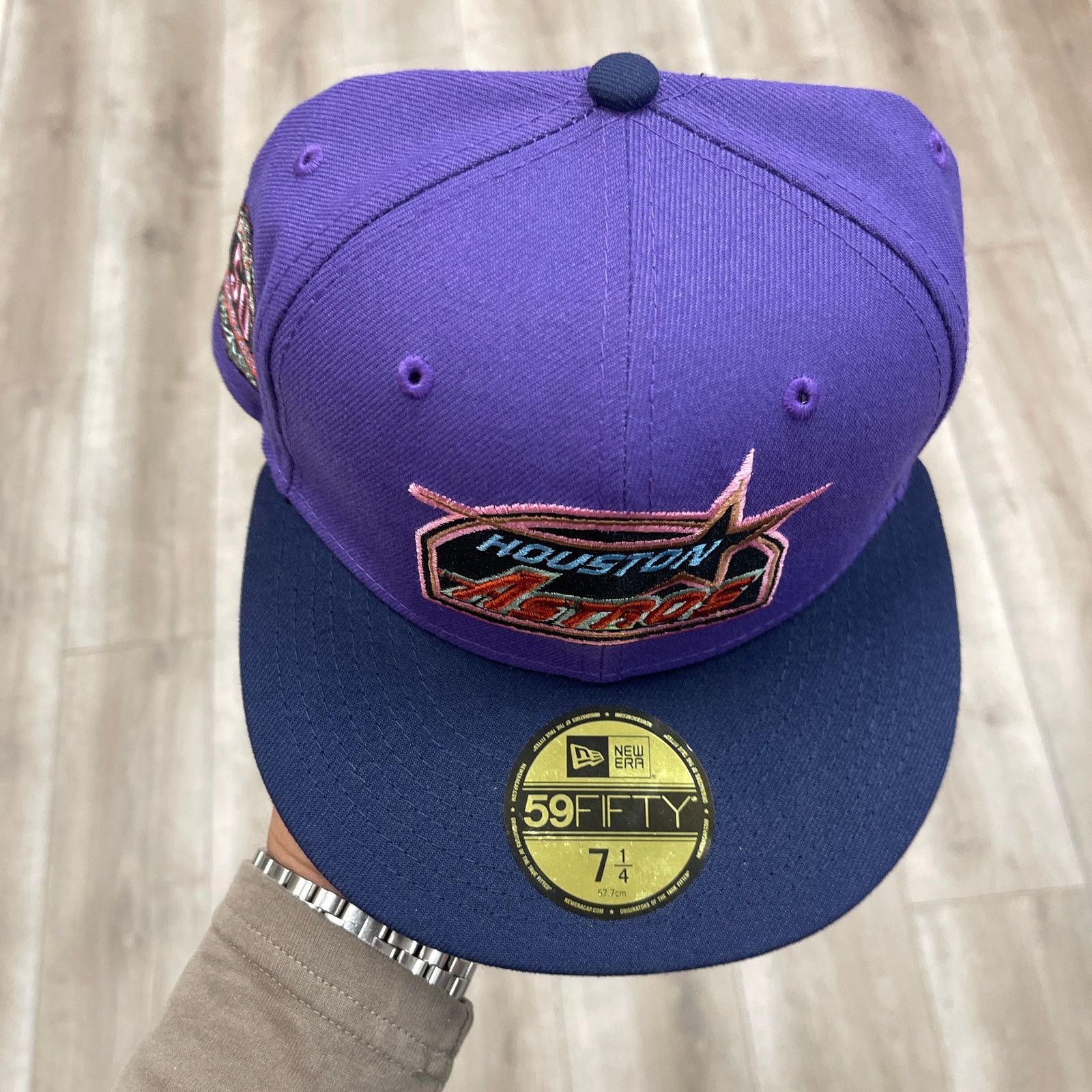 New Era New Era Houston Astros 59FIFTY fitted hat Purple Navy 7 1/4 Size ONE SIZE - 3 Thumbnail