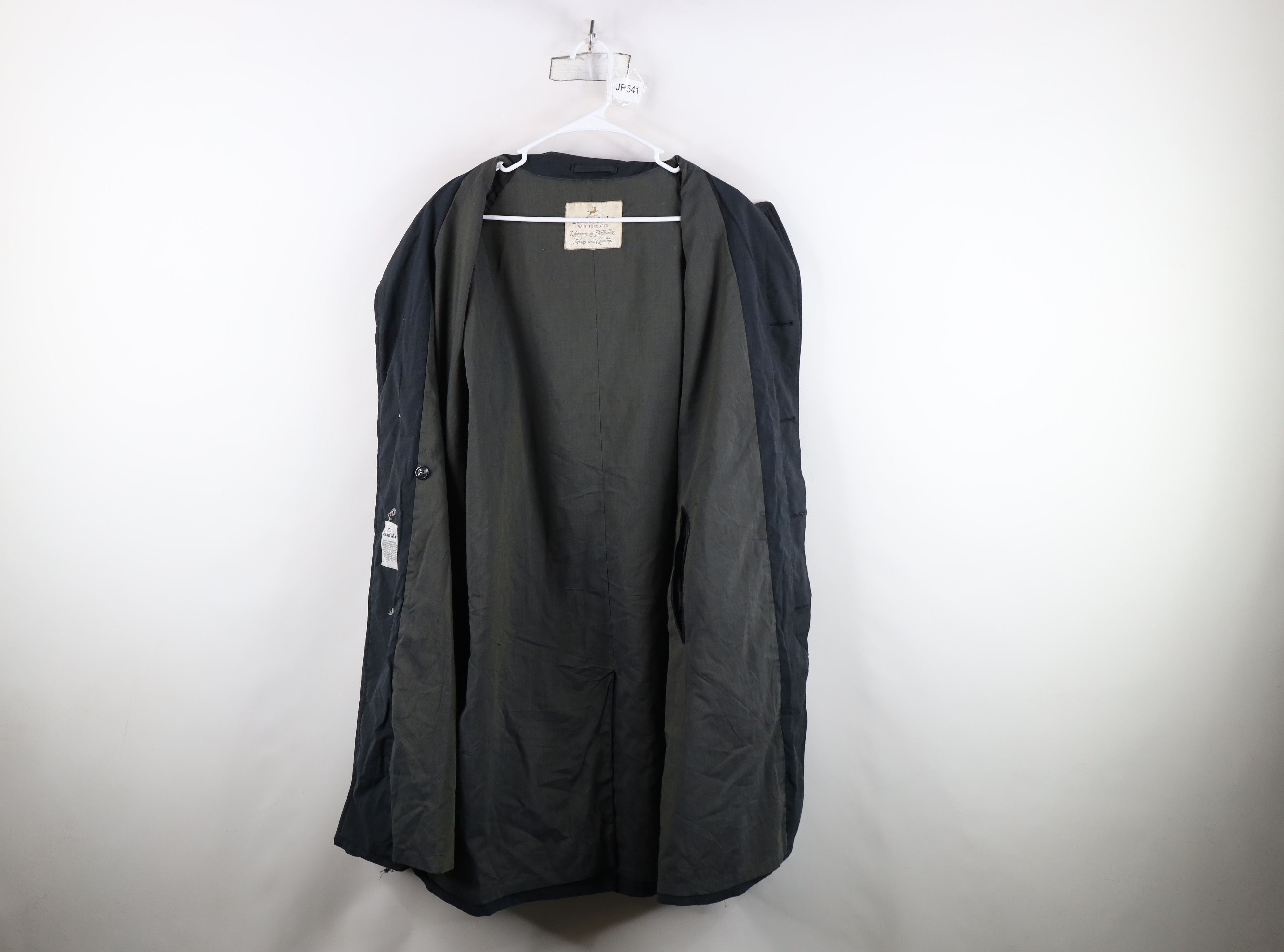 Vintage Vintage 50s 60s Streetwear Plaid Rain Coat Trench Coat USA Size US XXL / EU 58 / 5 - 9 Thumbnail