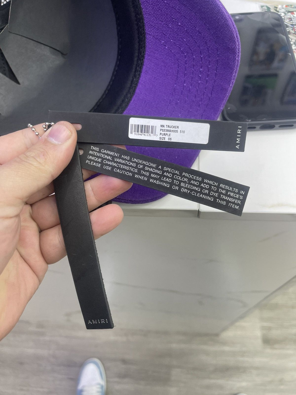 Amiri Amiri Ma trucker hat ( purple/black) Size ONE SIZE - 4 Thumbnail