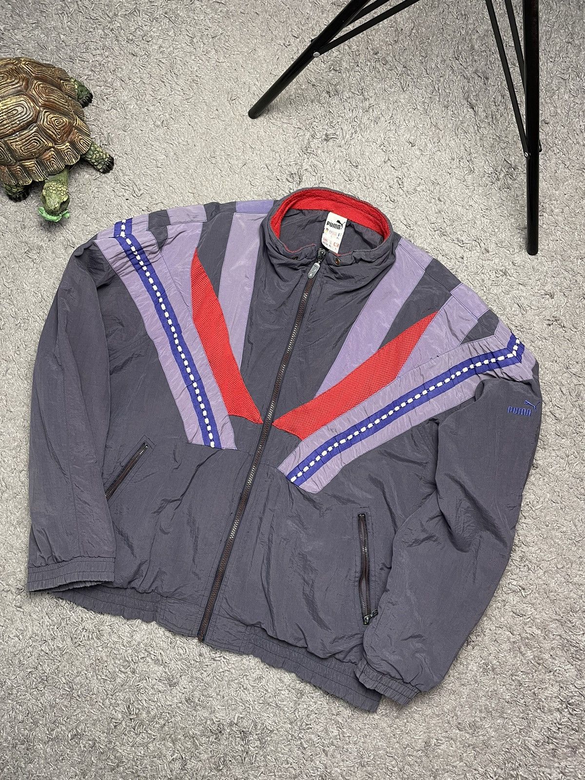 Puma Vintage Puma Retro style Nylon Track Jacket Size L Size US L / EU 52-54 / 3 - 1 Thumbnail