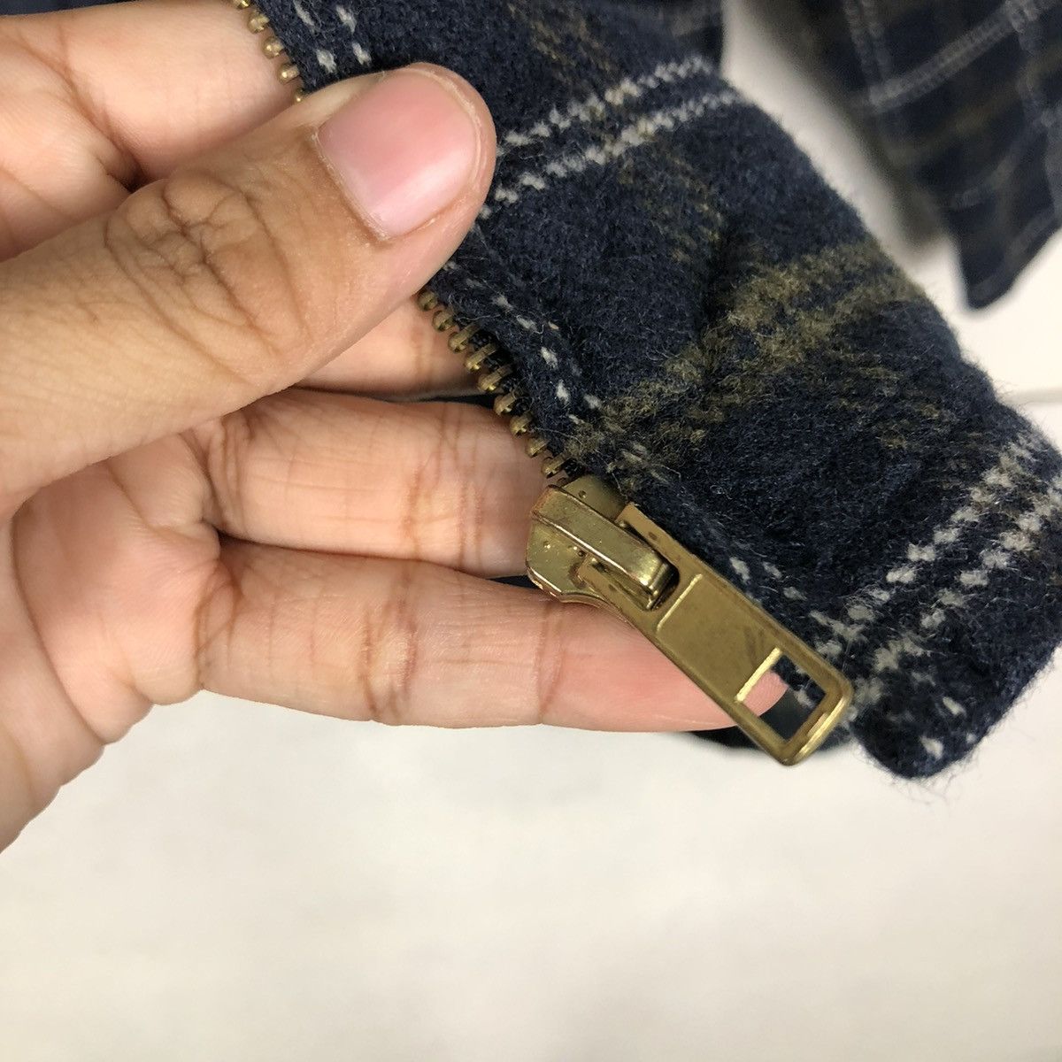 Japanese Brand × Vintage 📌VINTAGE ZIPPER JACKET BLACK BASS TARTAN ISSEY MIYAKE Size US M / EU 48-50 / 2 - 17 Thumbnail