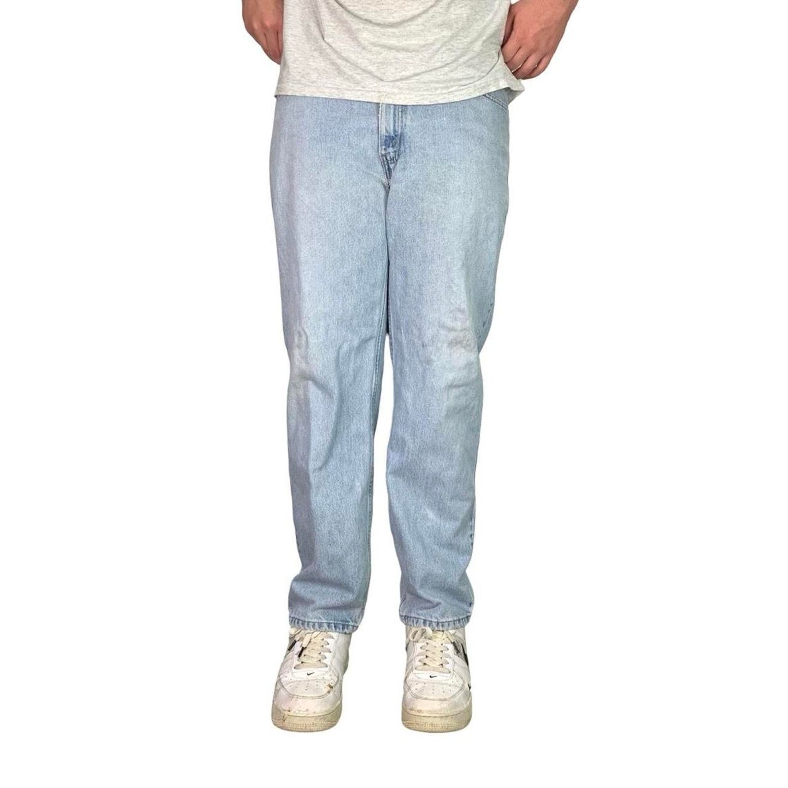 Levi's × Vintage Vintage Levi 550 Light Wash Distressed Straight Leg Jeans Size US 36 / EU 52 - 1 Thumbnail