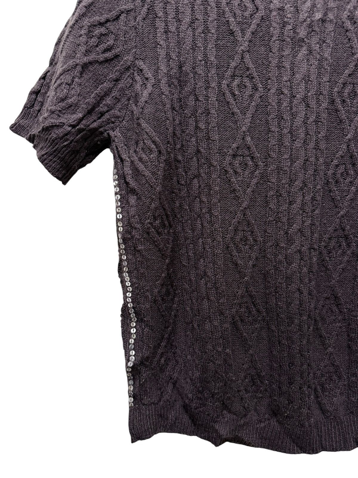 Aran Isles Knitwear Vintage Gipsy Blue Crewneck Short Sleeve Knitwear Size S / US 4 / IT 40 - 7 Thumbnail