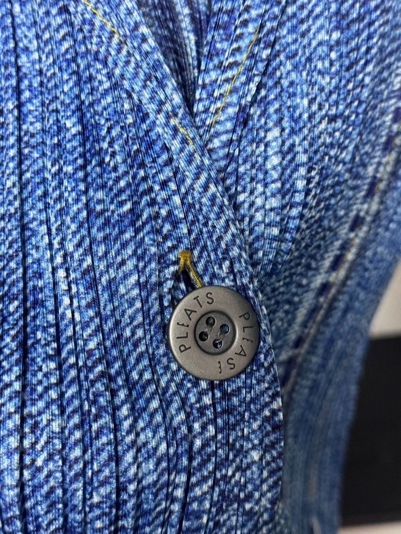 Issey Miyake Issey Miyake size:3 Blue denim pleated windbreaker cardiga Size S / US 4 / IT 40 - 2 Thumbnail