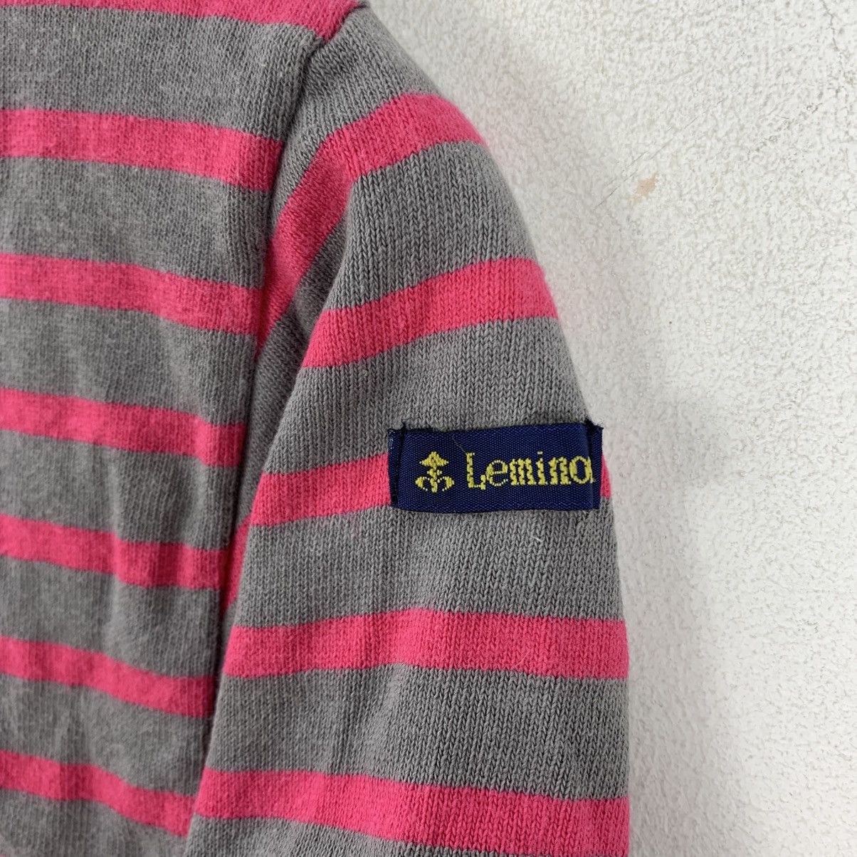 Vintage Vintage LE MINOR France Brand Stripes Long Sleeve Tshirt Size M / US 6-8 / IT 42-44 - 4 Thumbnail