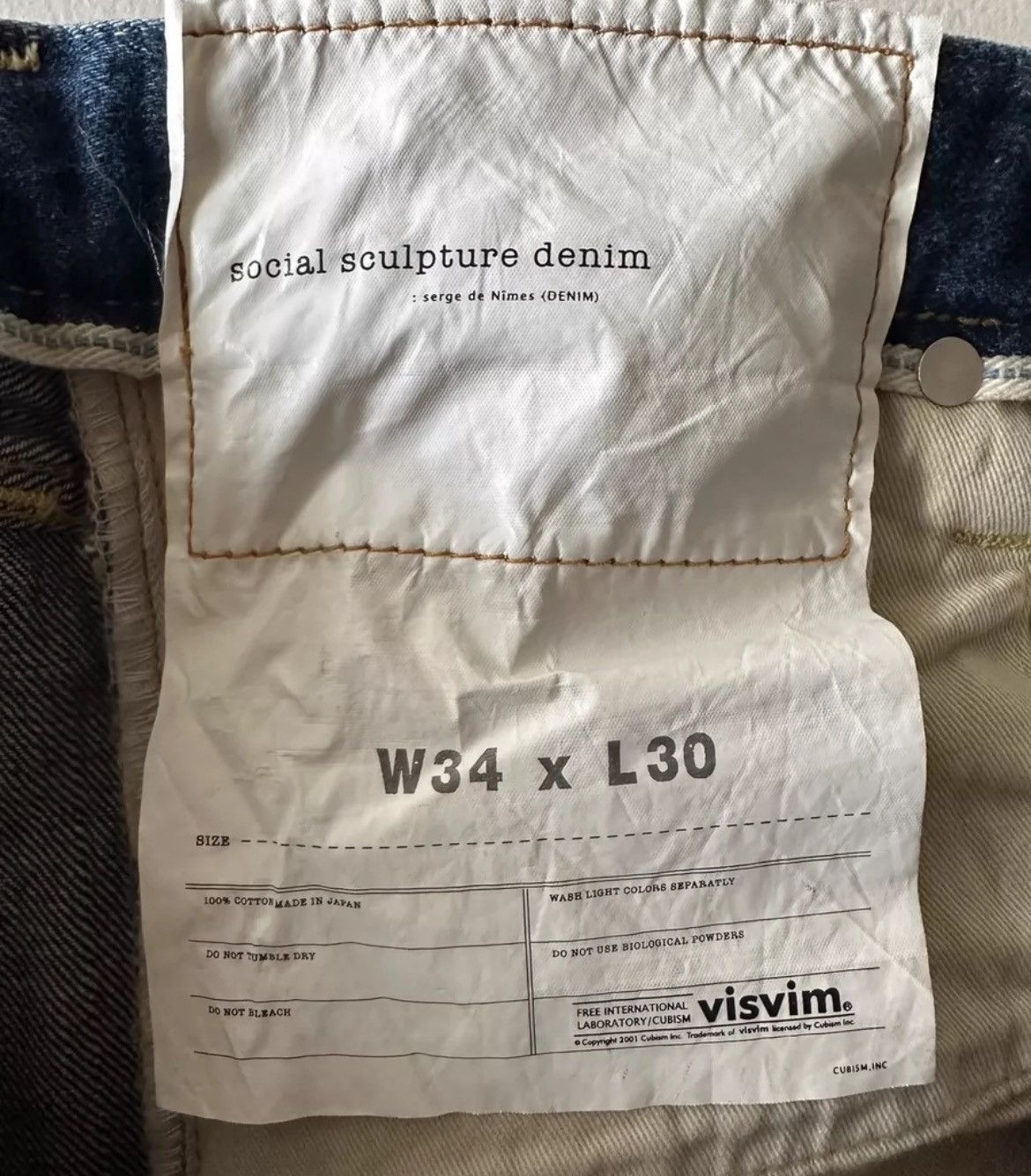 Visvim Visvim 01.2D10 vintage washed denim jeans Size US 34 / EU 50 - 8 Thumbnail