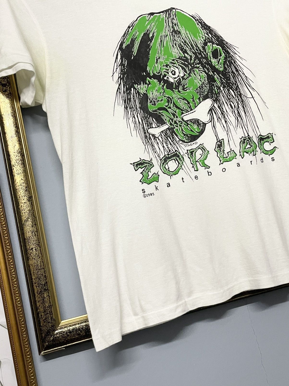 Vintage Vintage 1985 Zorlac Pushead Skateboard Skull Single Stitch Size US L / EU 52-54 / 3 - 5 Thumbnail