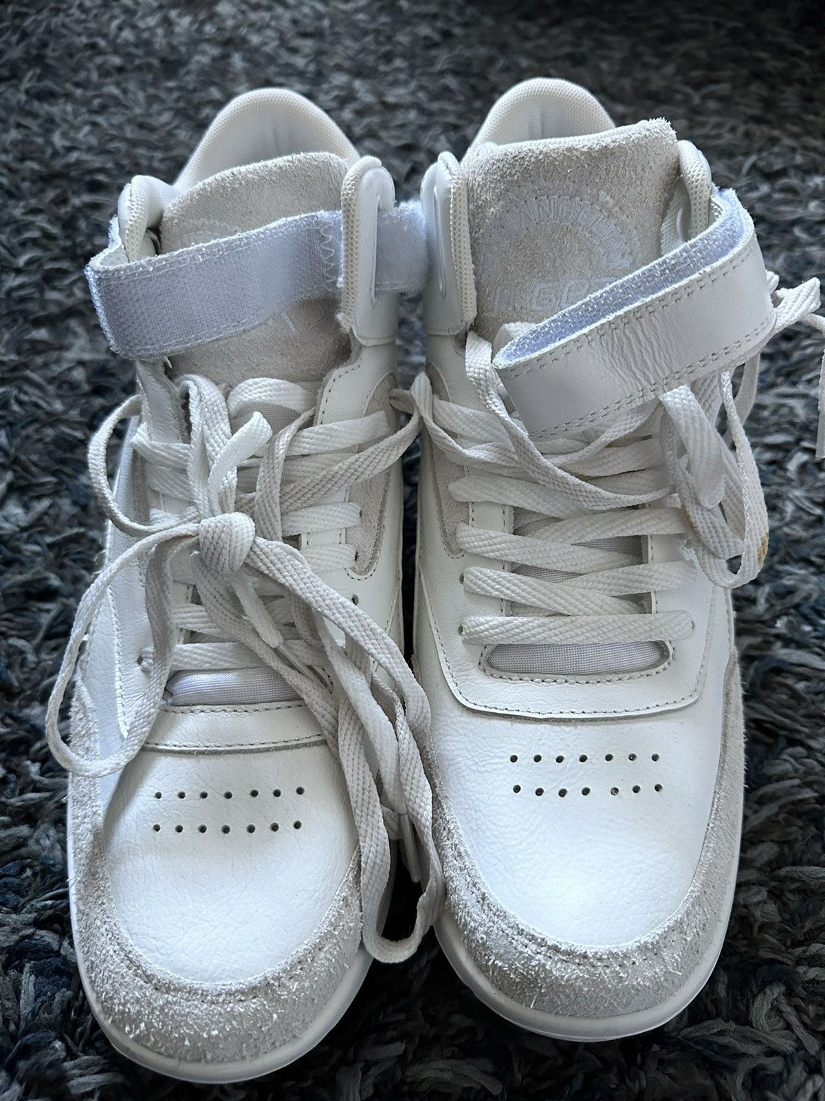 La Gear LA GEAR HIGH TOP WHITE SNEAKERS Grailed