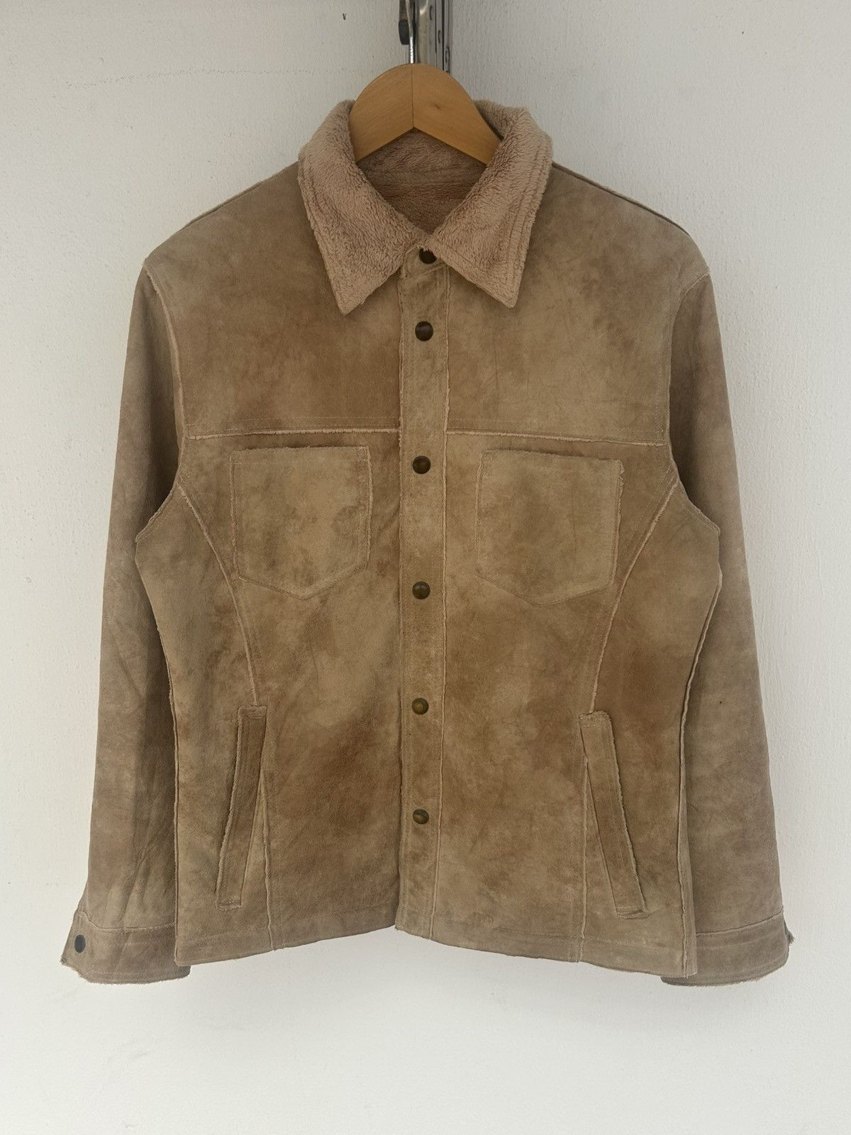 Tete Homme Tete Homme Japan Vintage Suede Brown Shirt Size US M / EU 48-50 / 2 - 1 Thumbnail