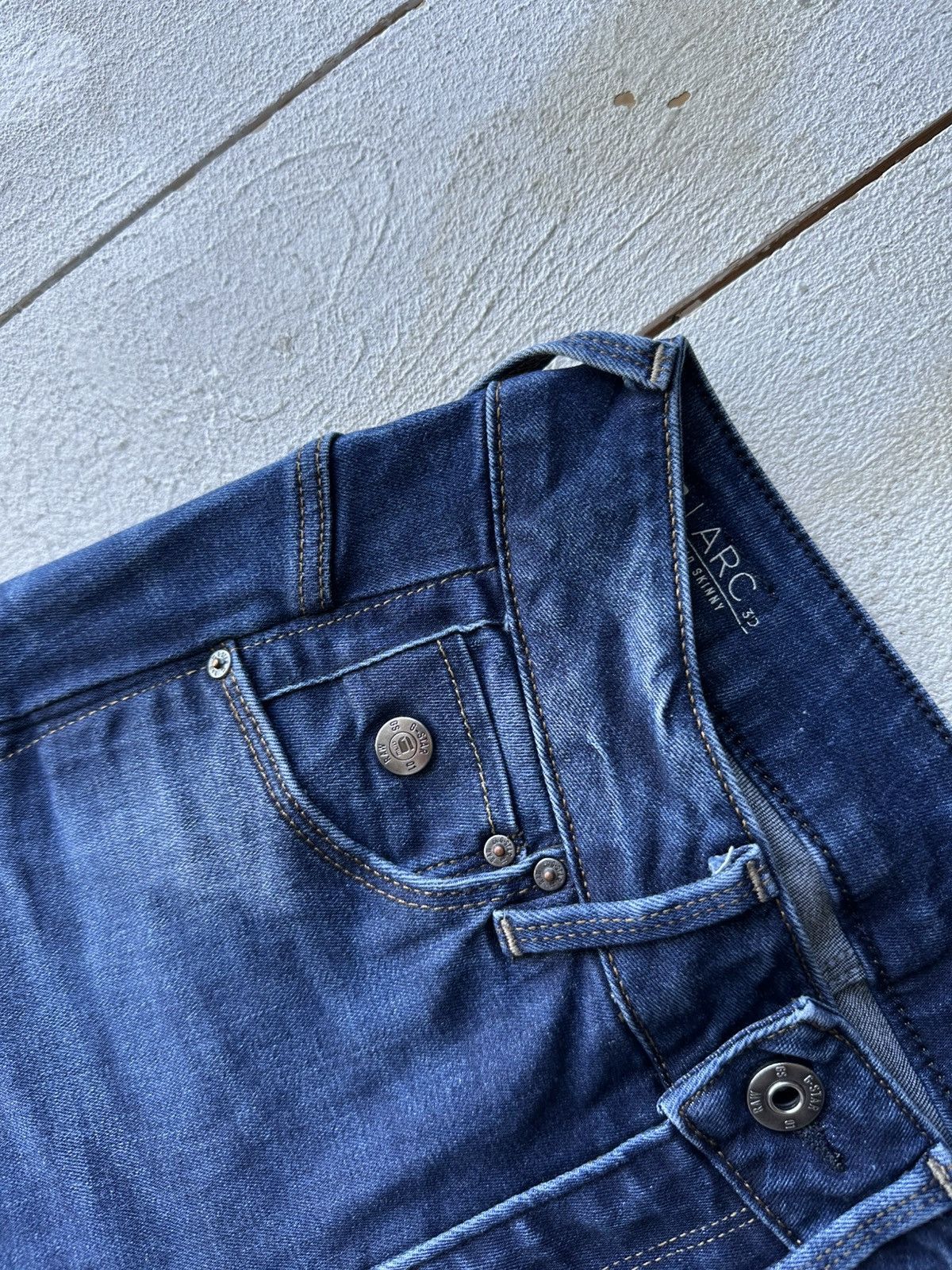 G-Star VNTG🚨G STAR RAW Jeans AVANT GARDE Washed Denim y2k Size 34" / US 12 / IT 48 - 3 Thumbnail