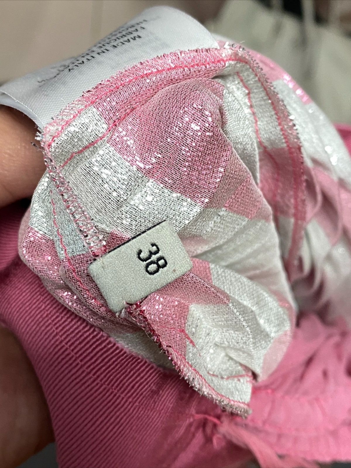Gucci Gucci Runway Pleated Metallic Skirt In Pink Size 26" / US 2 / IT 38 - 10 Thumbnail