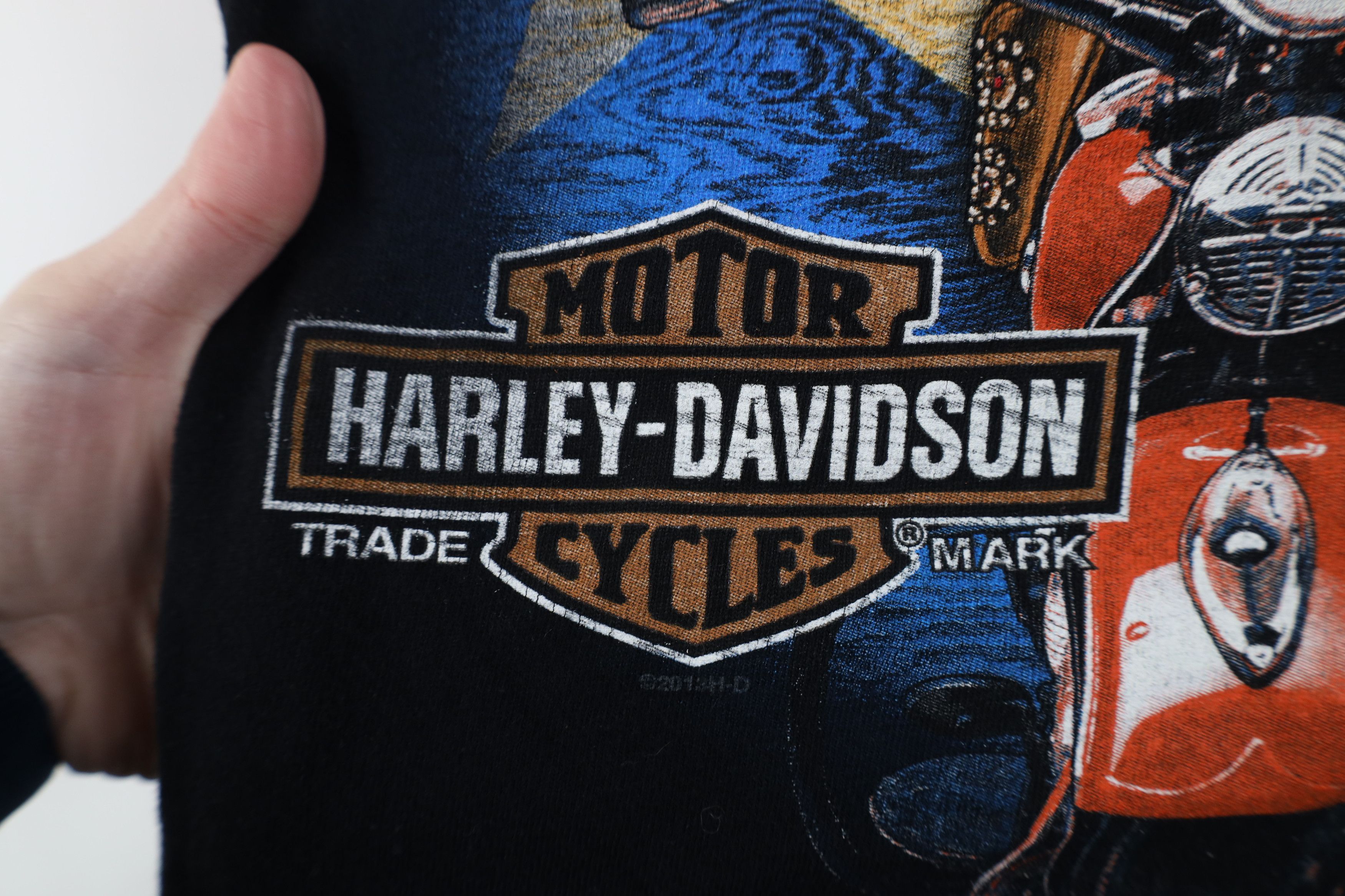 Harley Davidson Vintage Y2K Harley Davidson Pinup Girl Short Sleeve T-Shirt Size US XL / EU 56 / 4 - 5 Thumbnail