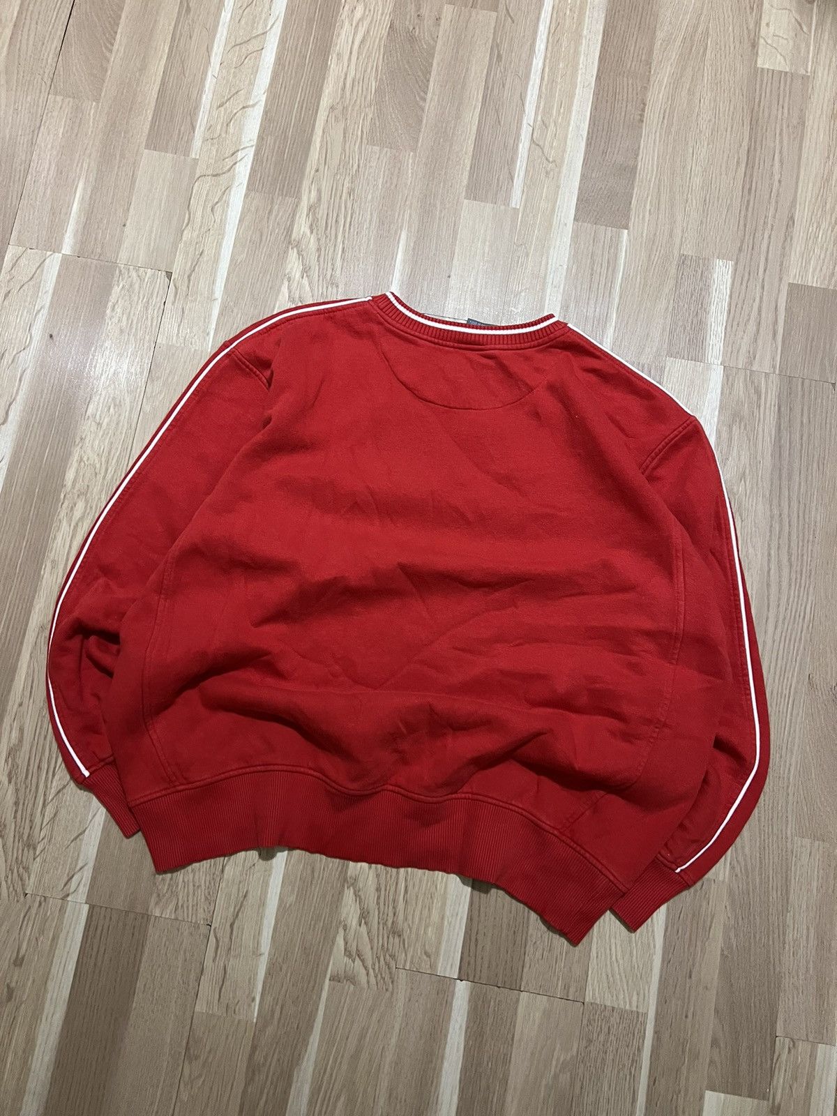 Nike × Vintage Nike big swoosh hype vintage drill sweatshirt y2k style 90s Size US L / EU 52-54 / 3 - 8 Thumbnail
