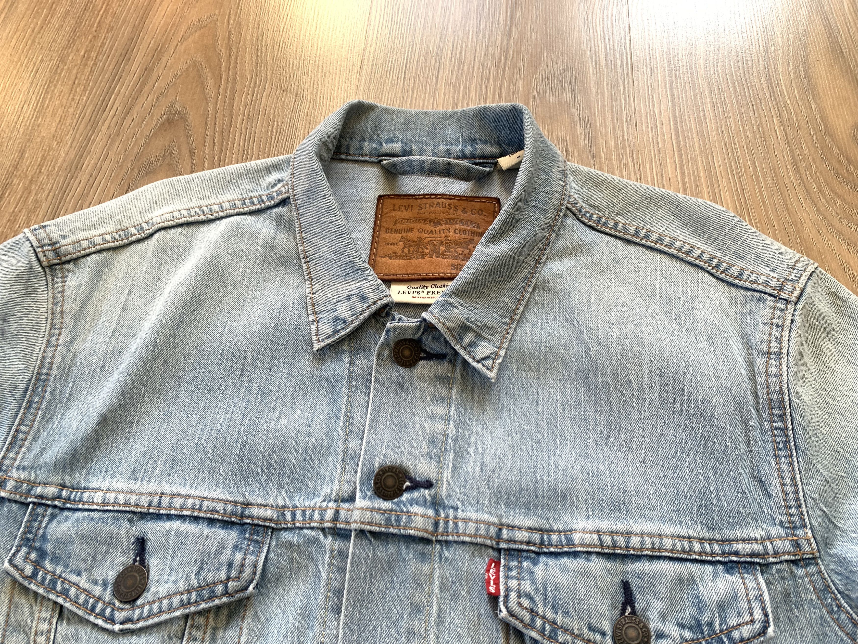 Levi's Levi’s Premium Light Blue Stretch Denim Jacket Size US M / EU 48-50 / 2 - 4 Thumbnail