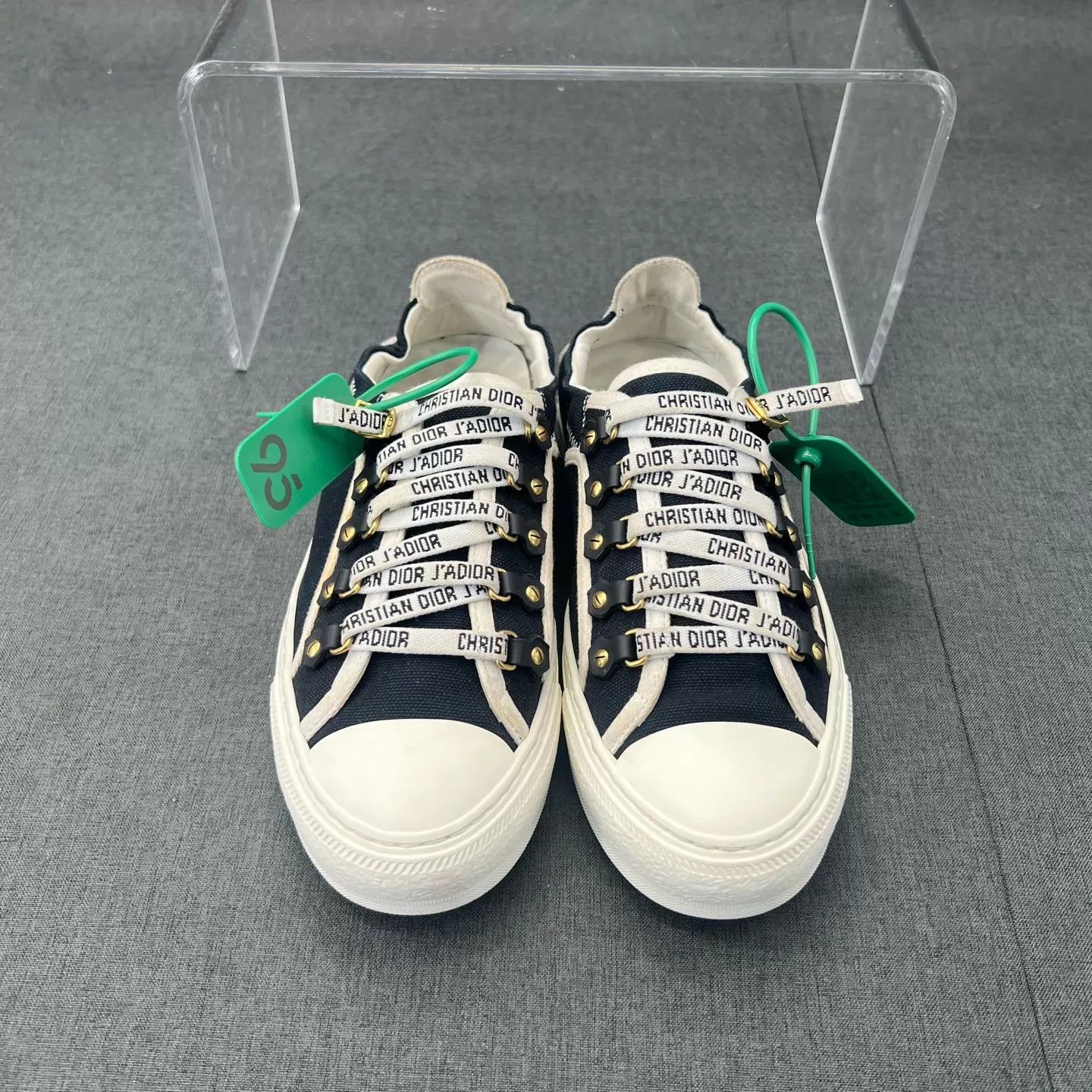 Dior Dior Walk 'n Dior Black & White Sneakers Size US 7.5 / IT 37.5 - 4 Thumbnail