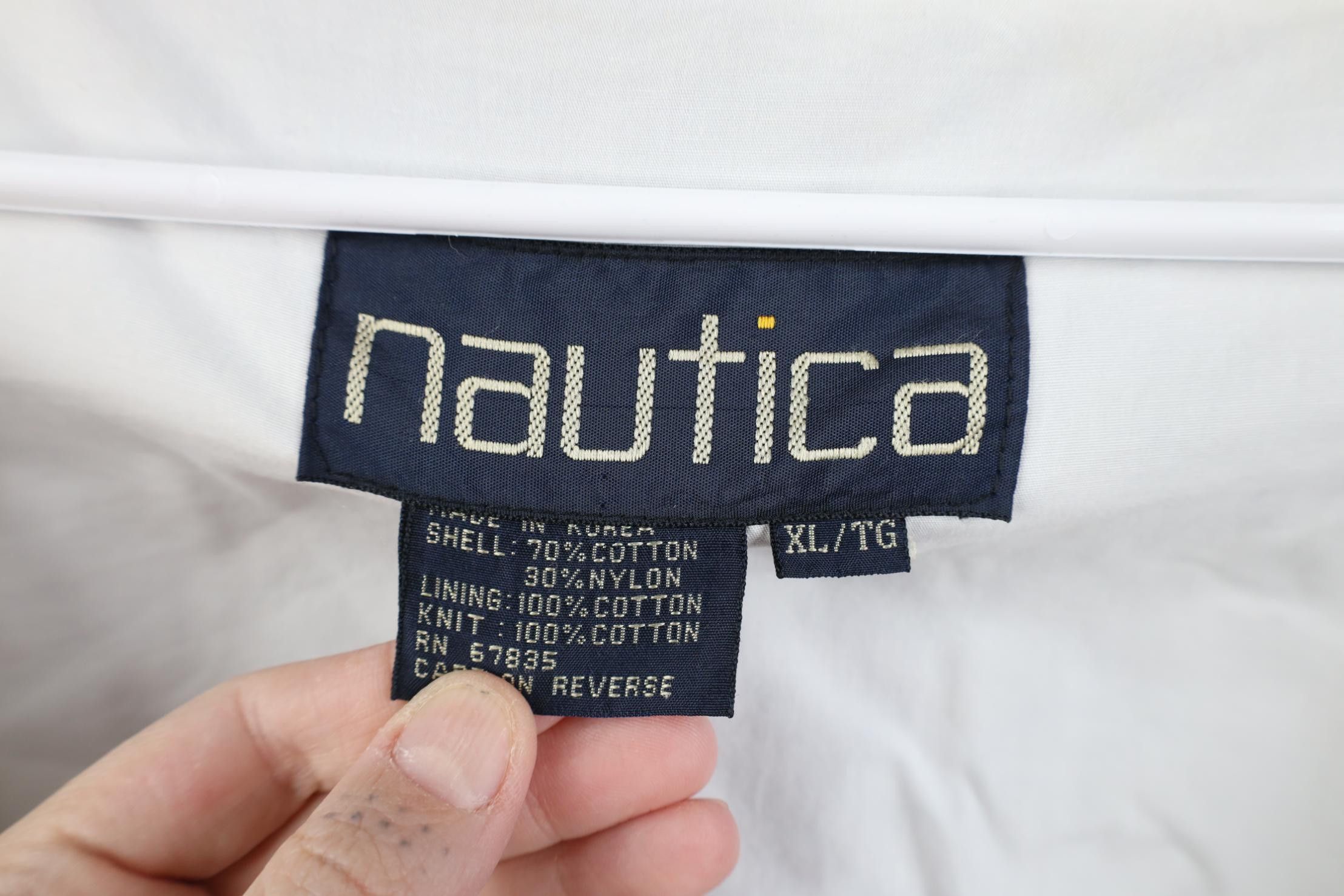 Nautica Vintage 90s Nautica Hooded Sailing Windbreaker Jacket Size US XL / EU 56 / 4 - 13 Thumbnail