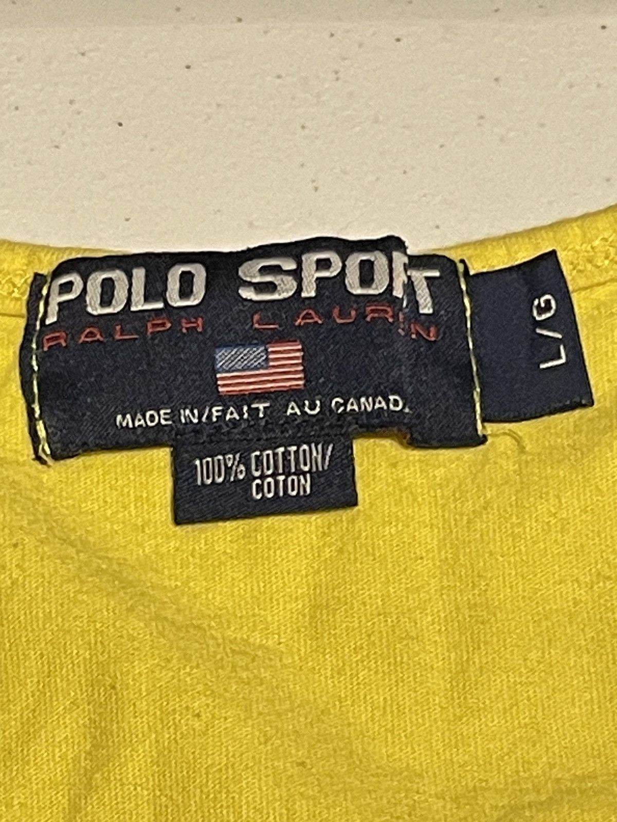 Polo Ralph Lauren × Vintage Vintage Y2K polo sport Ralph Lauren Spellout Tank top Size US L / EU 52-54 / 3 - 4 Thumbnail