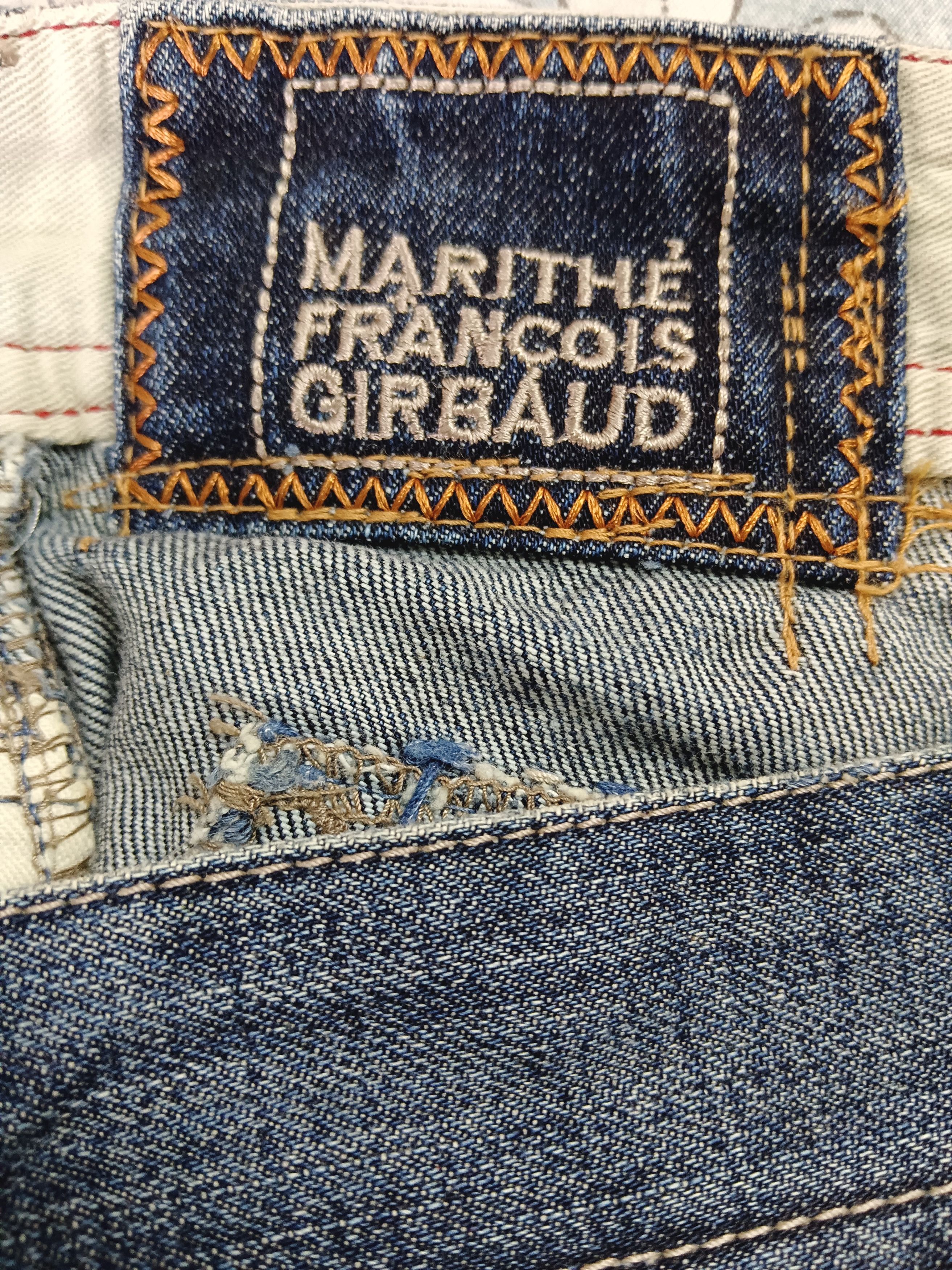 Marithe + Francois Girbaud 🔥Hot🔥 MFG Embroidery Baggy Denim Size US 35 - 12 Thumbnail