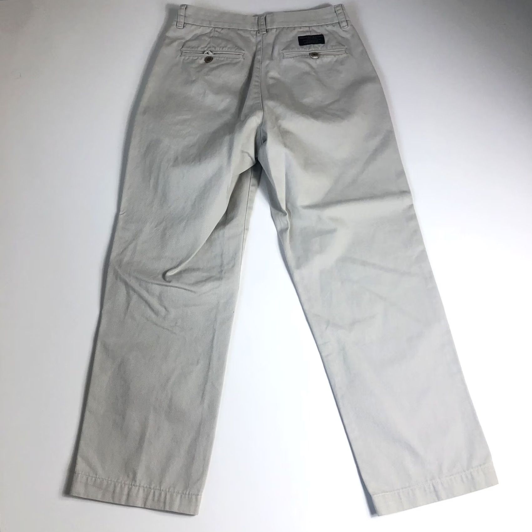 Banana Republic Banana Republic Hacking Chino Pants Beige Mens 29R 100% Cotton Preppy Size US 29 - 2 Thumbnail