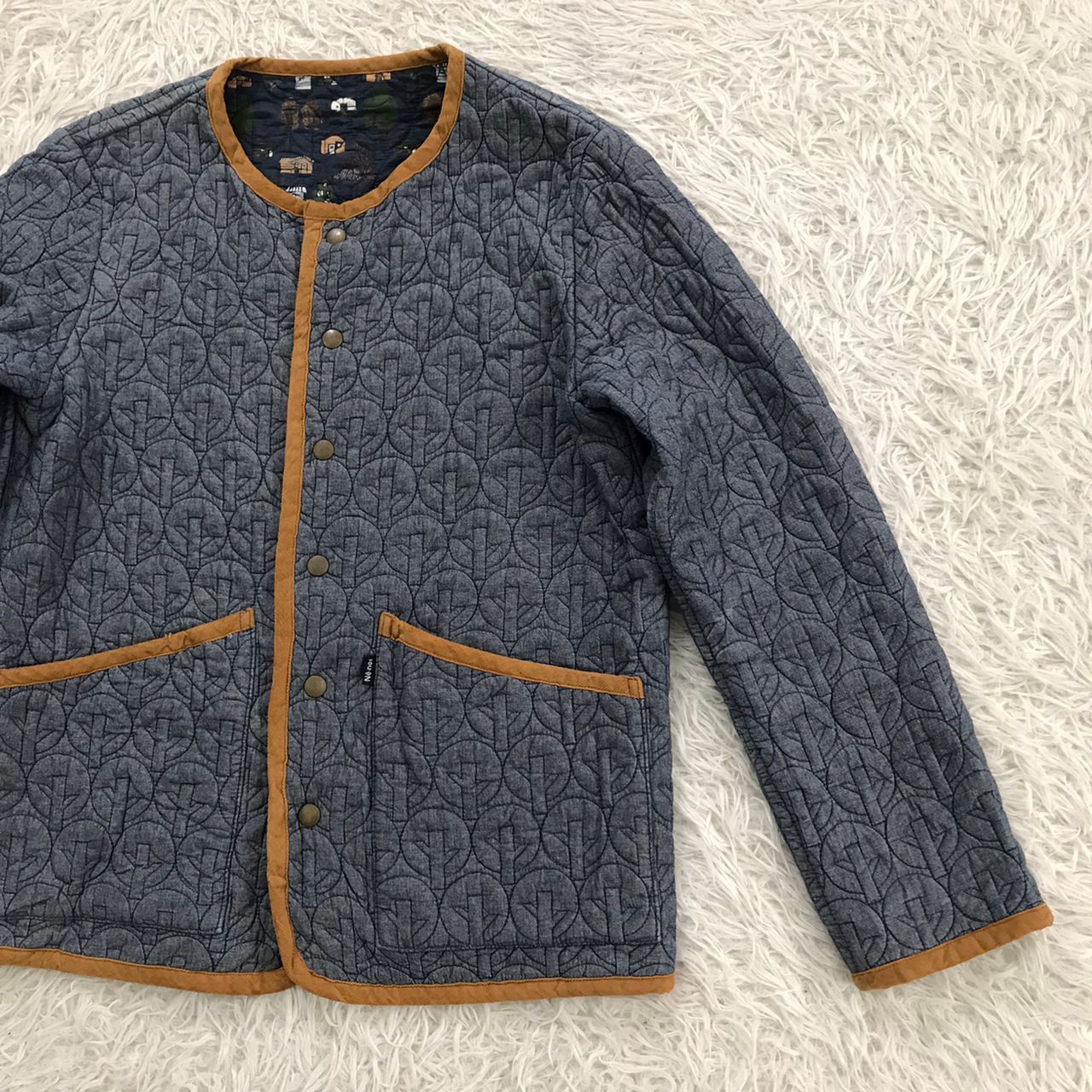 Ne-Net Ne-Net by Issey Miyake Reversible Jacket Quilted Art Design Size US L / EU 52-54 / 3 - 13 Thumbnail