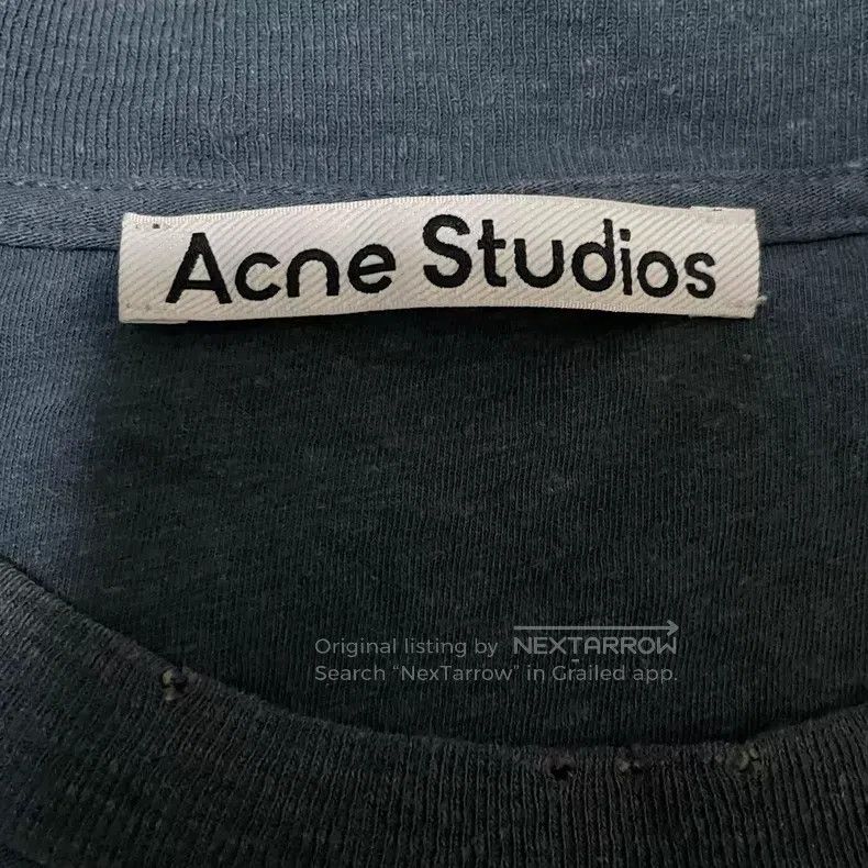 Acne Studios Acne Studios 1996 Lettering Print Distressed Short Sleeve Size US XL / EU 56 / 4 - 3 Thumbnail