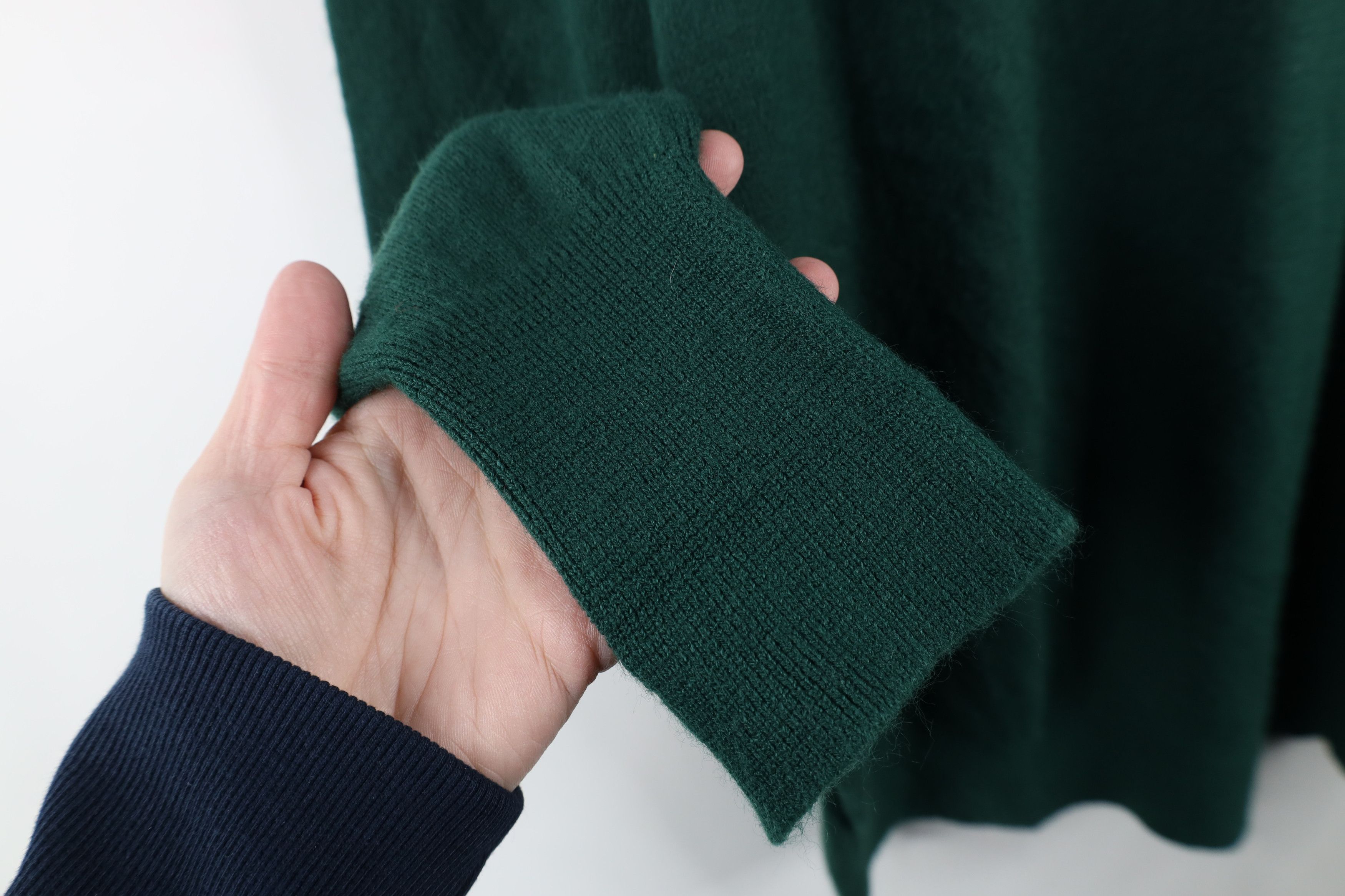 Vintage Vintage 70s Streetwear Turtleneck Sweater Hunter Green USA Size US XL / EU 56 / 4 - 5 Thumbnail