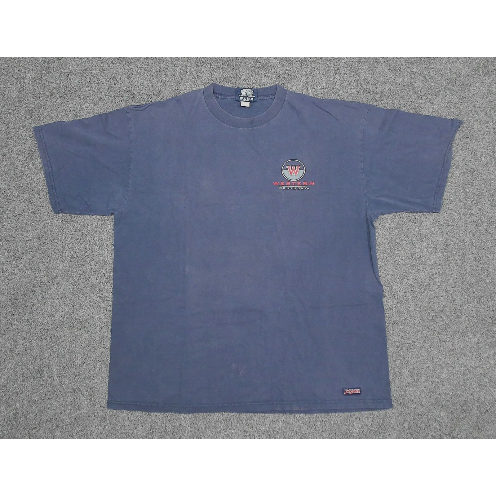 Jansport JanSport 1999 Thrashed Faded Western Kentucky Boxy Tee Size US XL / EU 56 / 4 - 3 Thumbnail