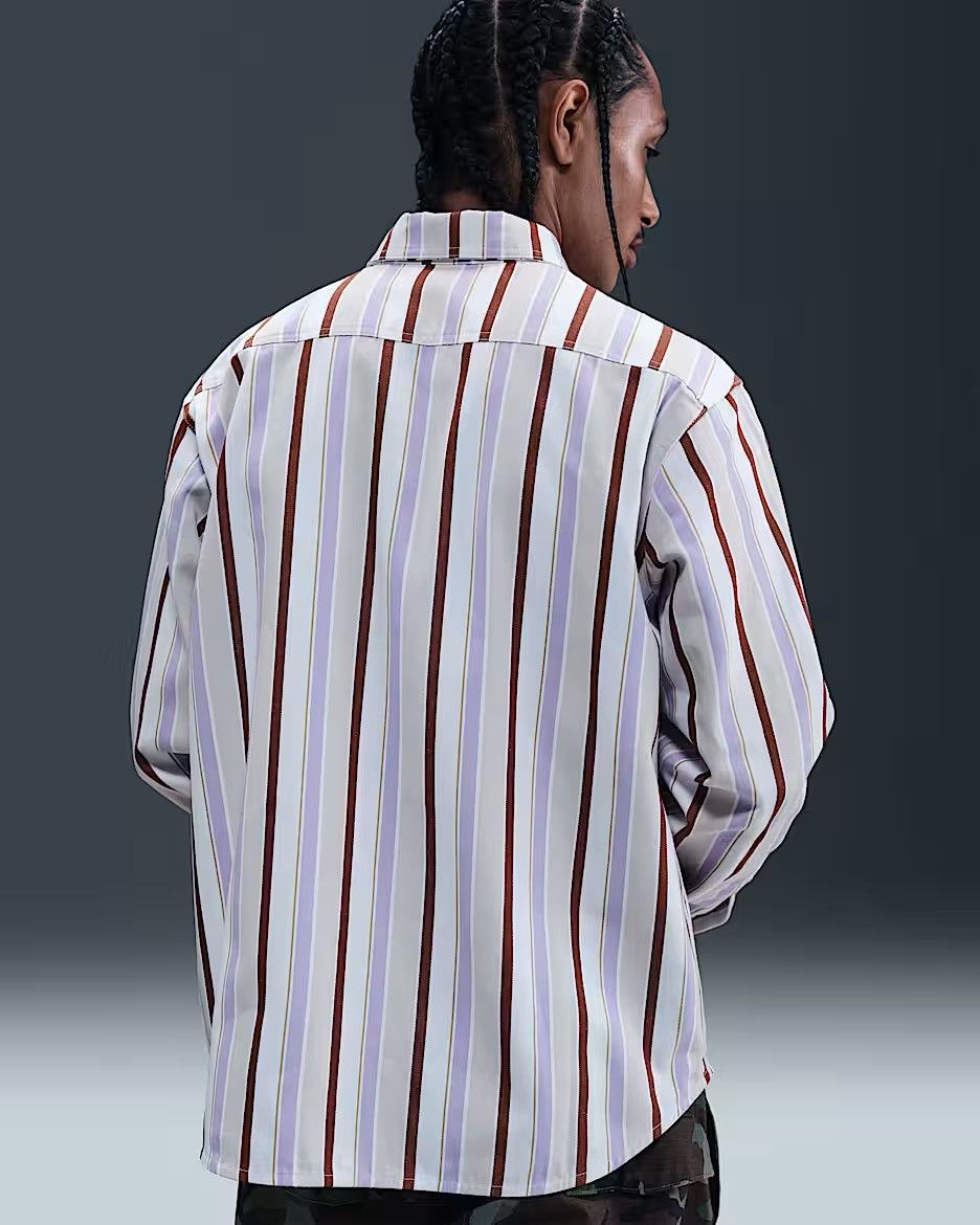 Nike SB Nike SB Skateboarding Long Sleeve Striped Shirt Size US XL / EU 56 / 4 - 2 Thumbnail