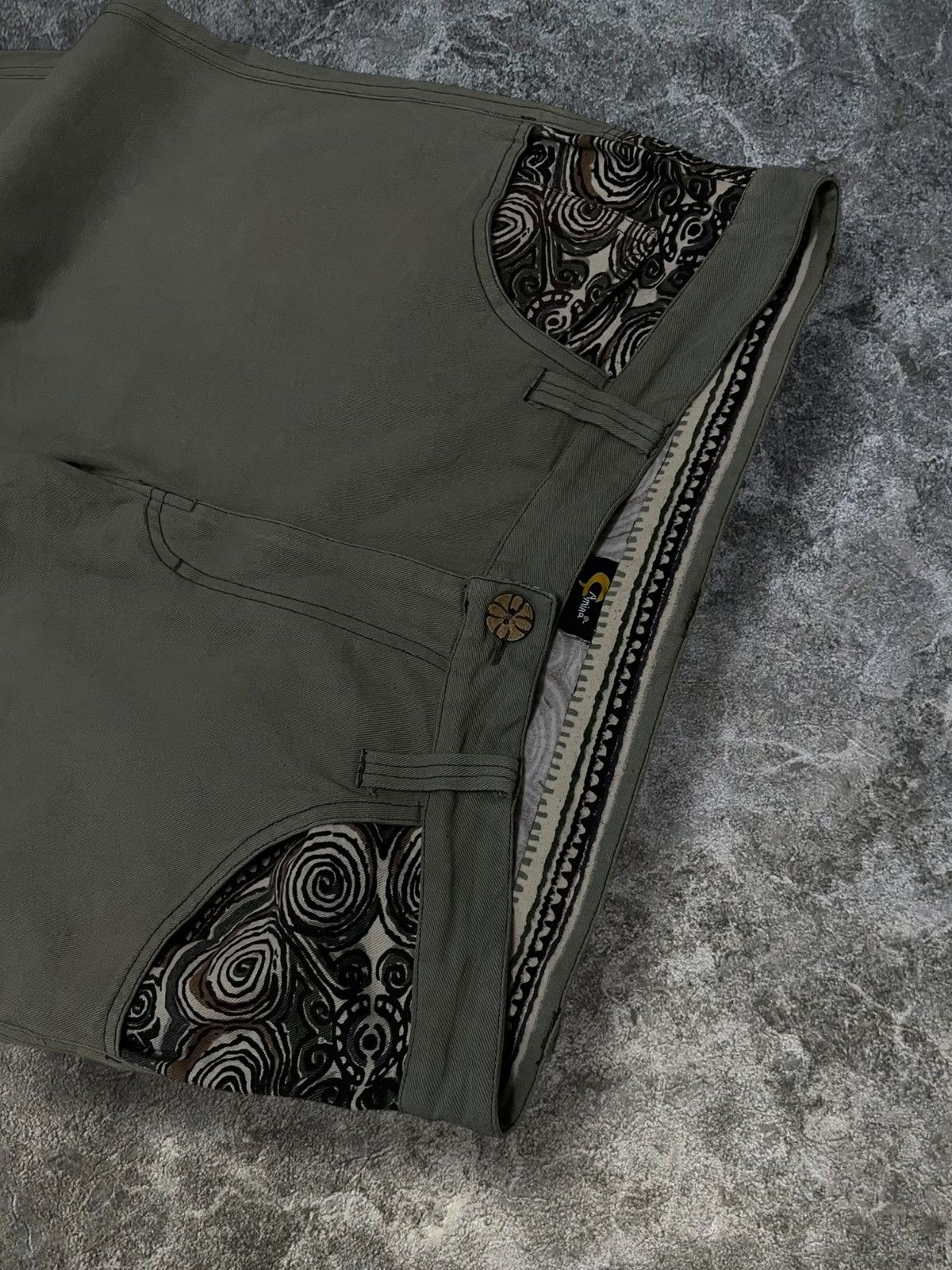 Japanese Brand 1990S Vintage Designer Camina Art Historical Kuno Pant Style Size US 32 / EU 48 - 8 Thumbnail