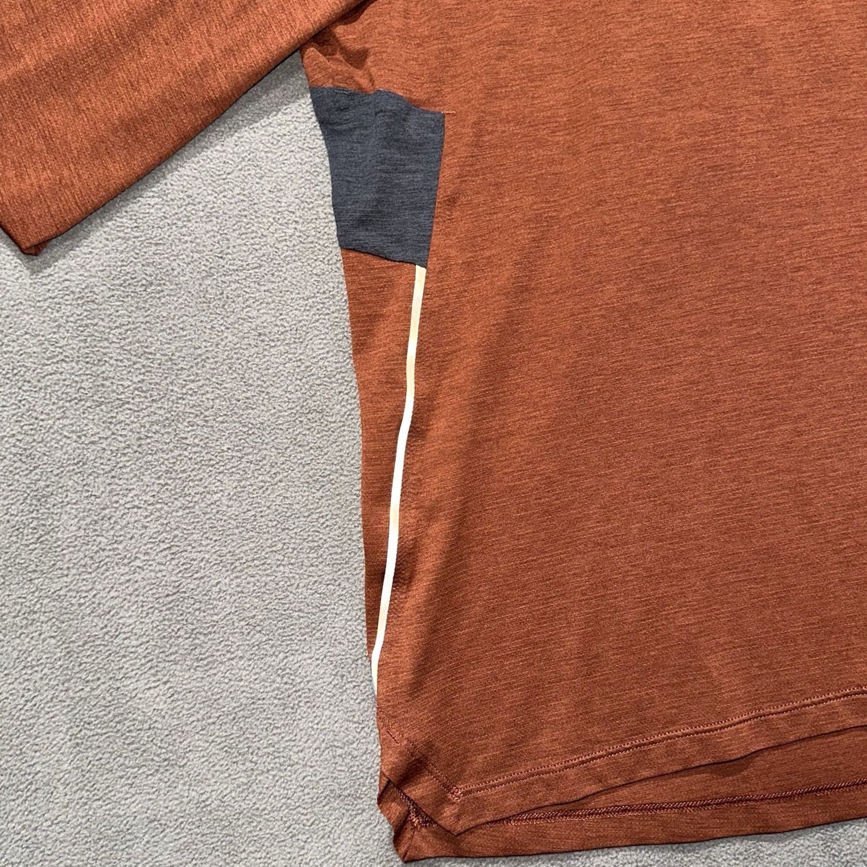 Lululemon EUC Lululemon Organic Cotton Shirt Large Orange, Crew Neck, Athletic Apparel, Womens, Size , Breathable, Workout, Sport Size US L / EU 52-54 / 3 - 5 Thumbnail