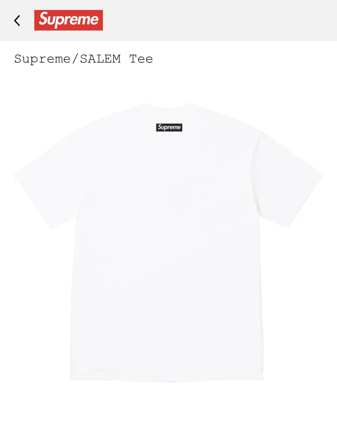 Supreme Supreme/Salem Tee Size US M / EU 48-50 / 2 - 2 Thumbnail