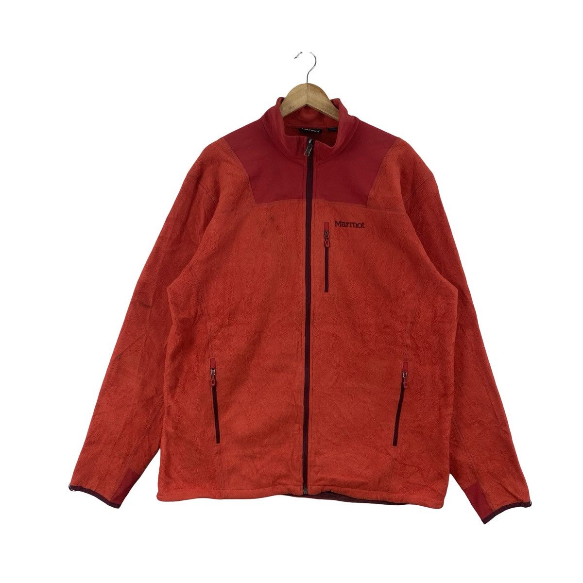 Marmot Vintage MARMOT TWO TONE Fleece Jacket Zip Up Outdoor Size US XXL / EU 58 / 5 - 3 Thumbnail