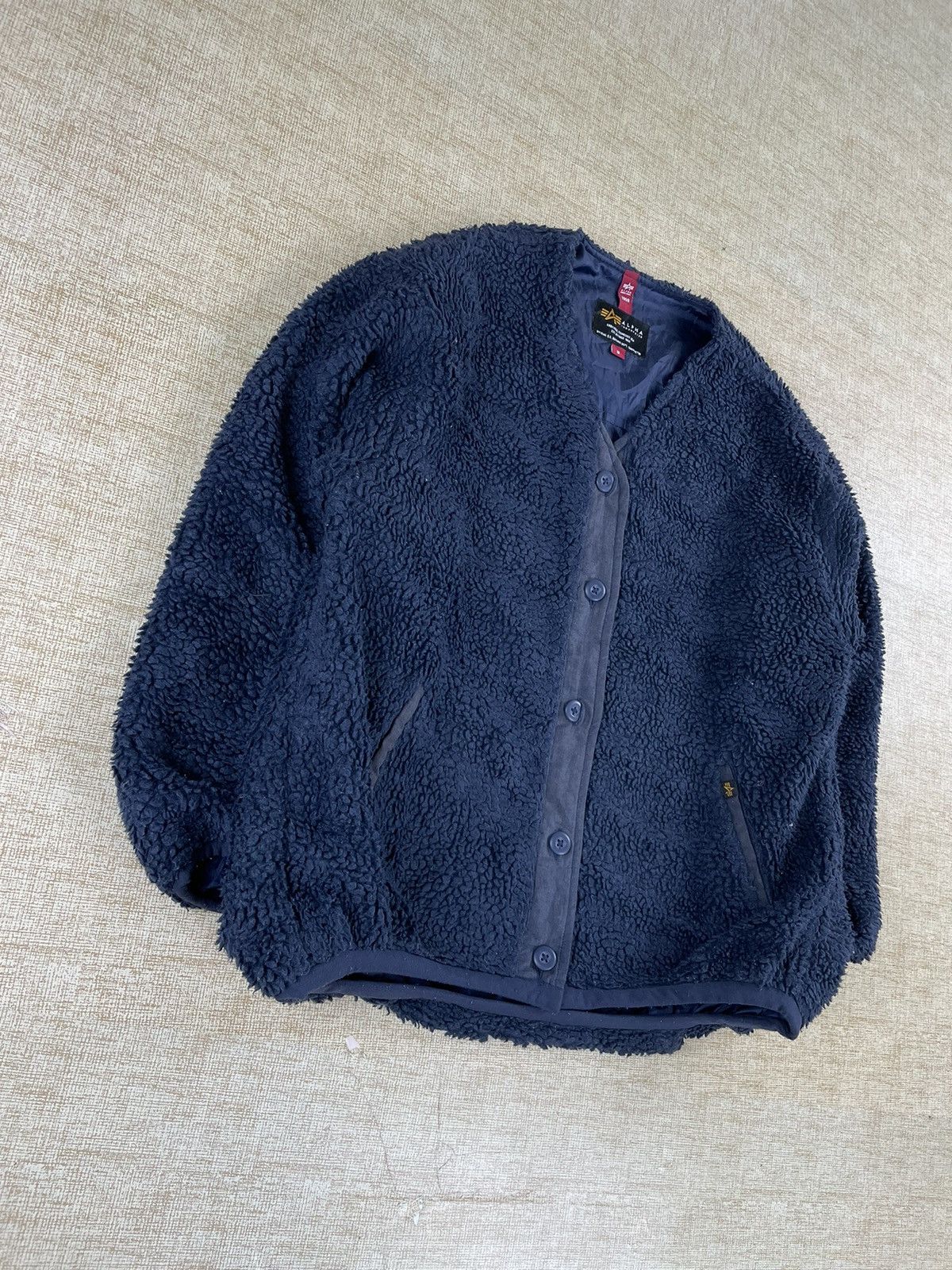 Alpha Industries 🔥ALPHA INDUSTRIES Buttoned Sherpa Jacket Size US M / EU 48-50 / 2 - 2 Thumbnail