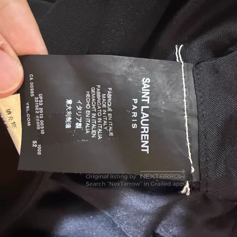 Saint Laurent Paris Saint Laurent Paris First-year green fruit collar wool sui Size US L / EU 52-54 / 3 - 7 Thumbnail